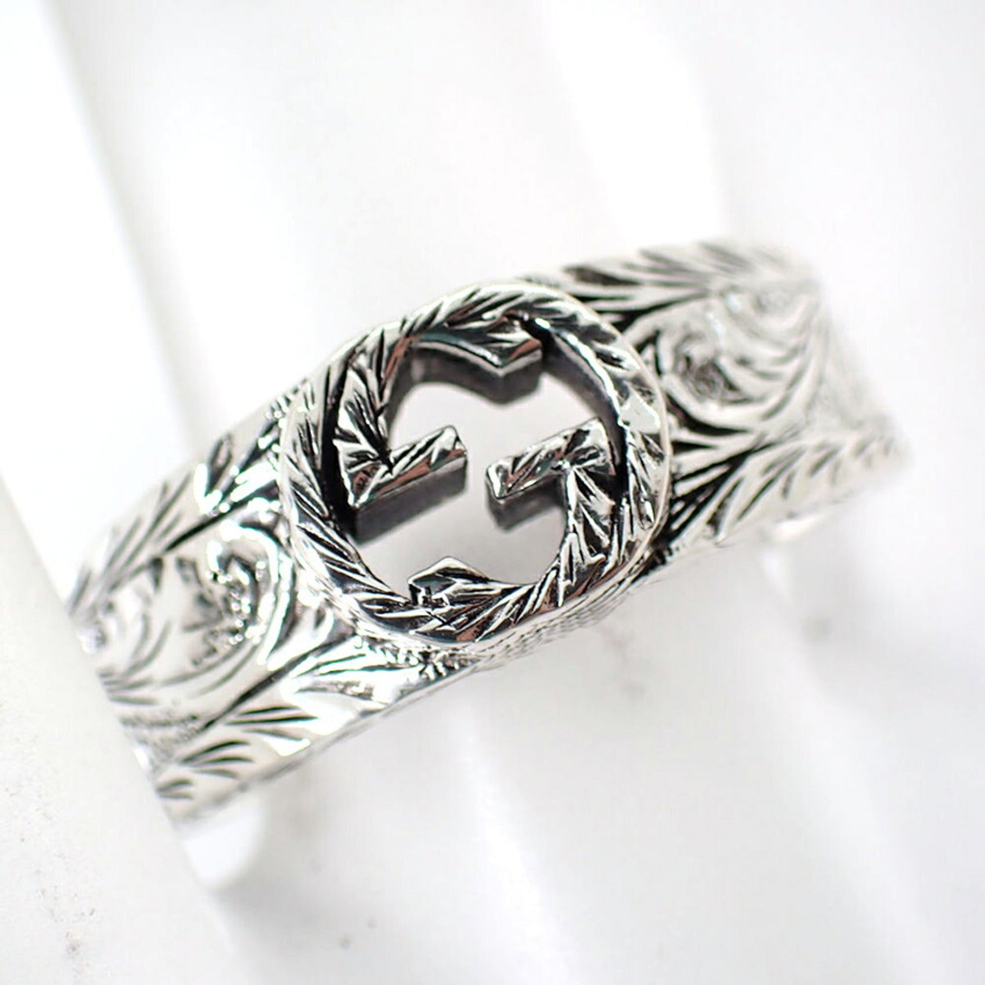 Gucci Sterling Silver 925 Band Ring (Pre-Owned)