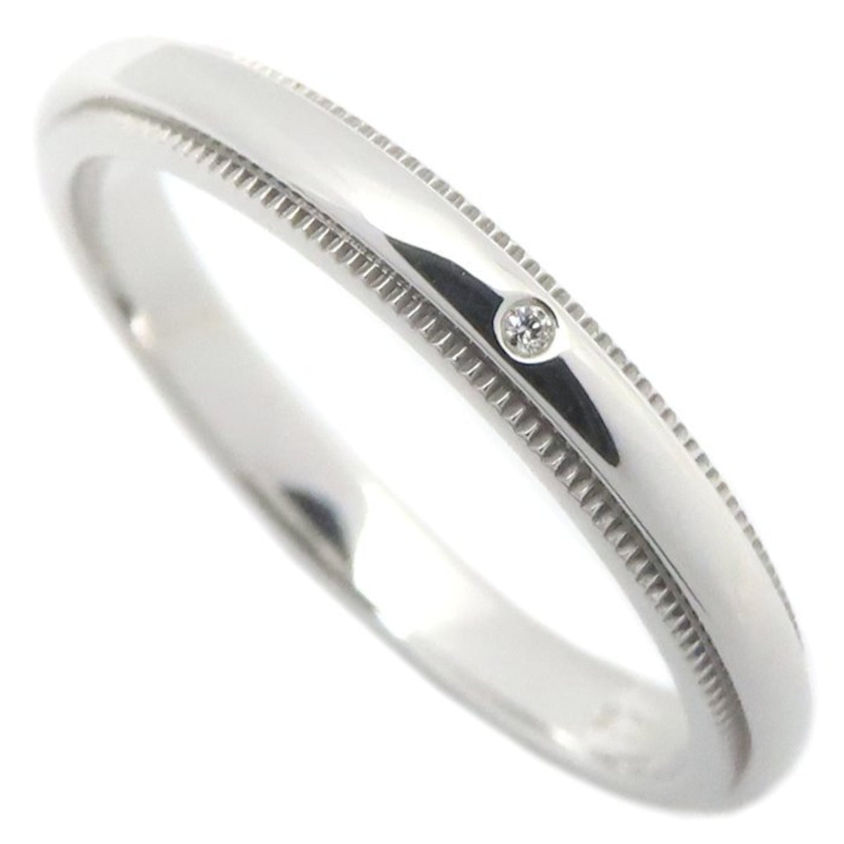 Tiffany Platinum Platinum 950 Band Ring (Pre-Owned)