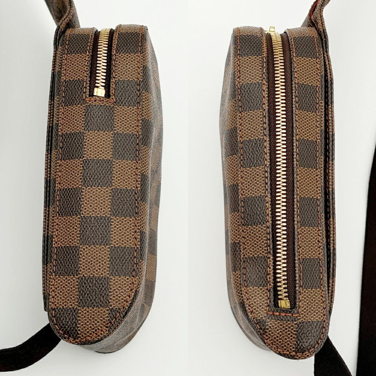 Louis Vuitton Damier Canvas Ebene Pvc Canvas Pouch Sling Bag (Pre-Owned)