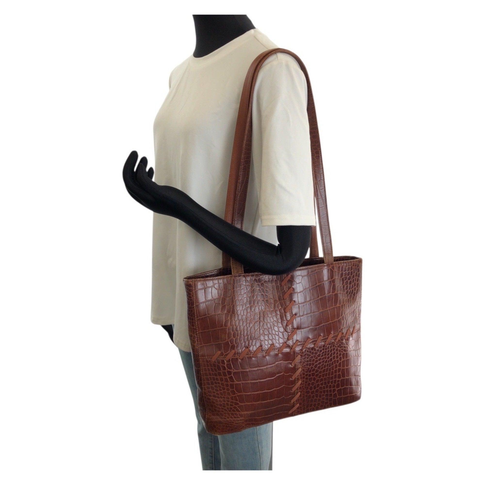 Yves Saint Laurent Brown Leather Shoulder Bag (Pre-Owned)