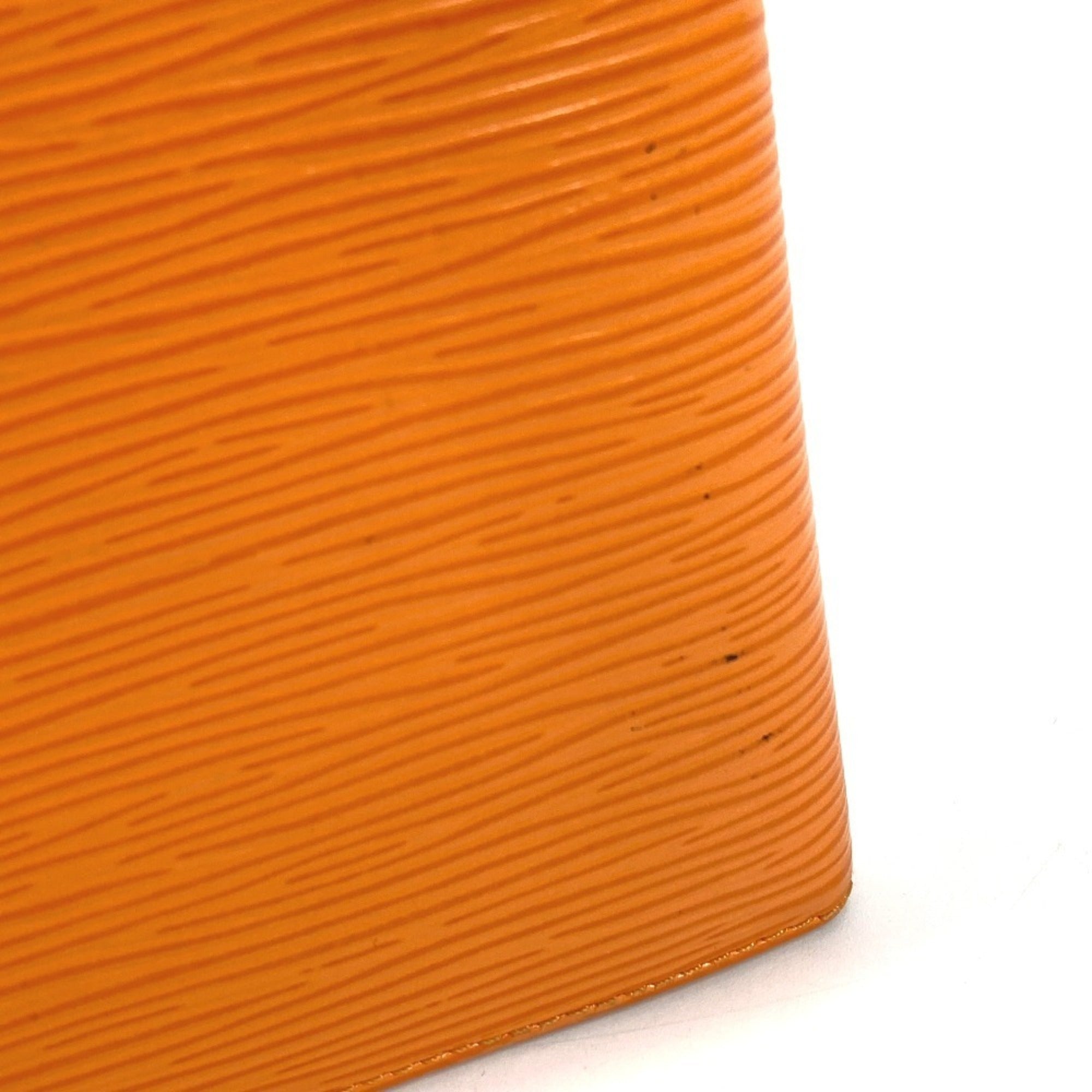 Louis Vuitton Epi Orange Epi Leather Wallet (Bi-Fold) (Pre-Owned)