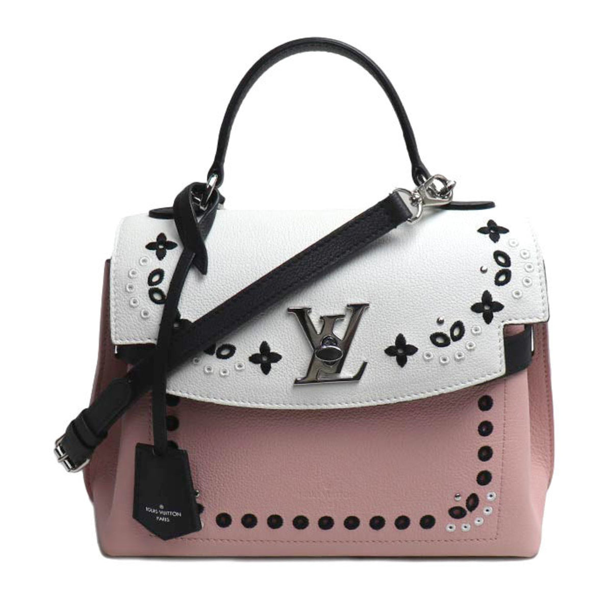 Louis Vuitton Multi-Color Pink Leather Shoulder Bag (Pre-Owned)