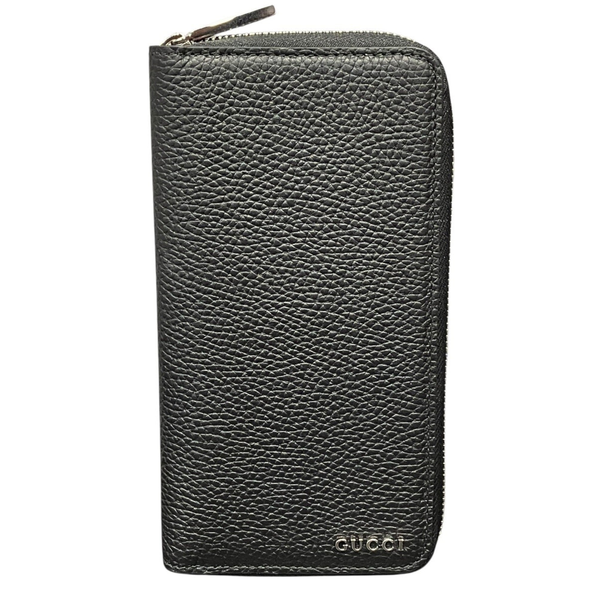 Gucci Black Leather Long Wallet (Bi-Fold) (Pre-Owned)