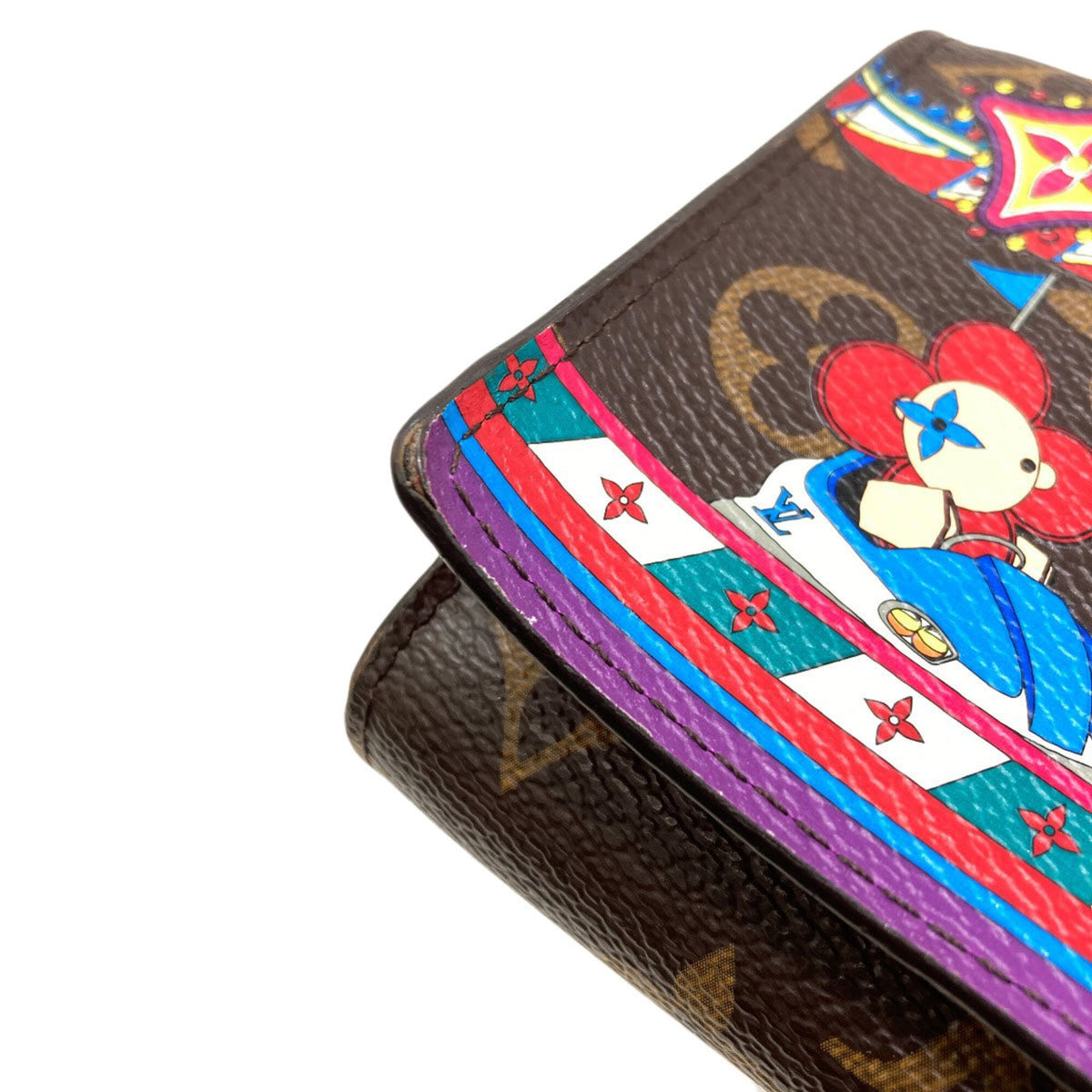 Louis Vuitton Monogram Coquelicots Monogram Monogram Canvas Long Wallet (Bi-Fold) (Pre-Owned)