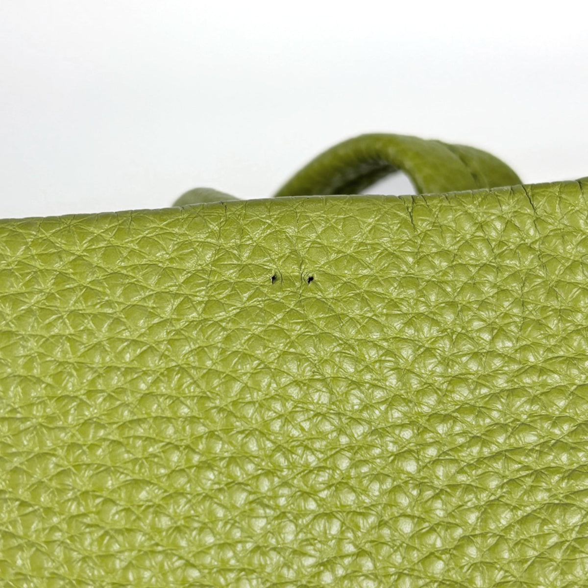 Prada Green Leather Tote Bag (Pre-Owned)