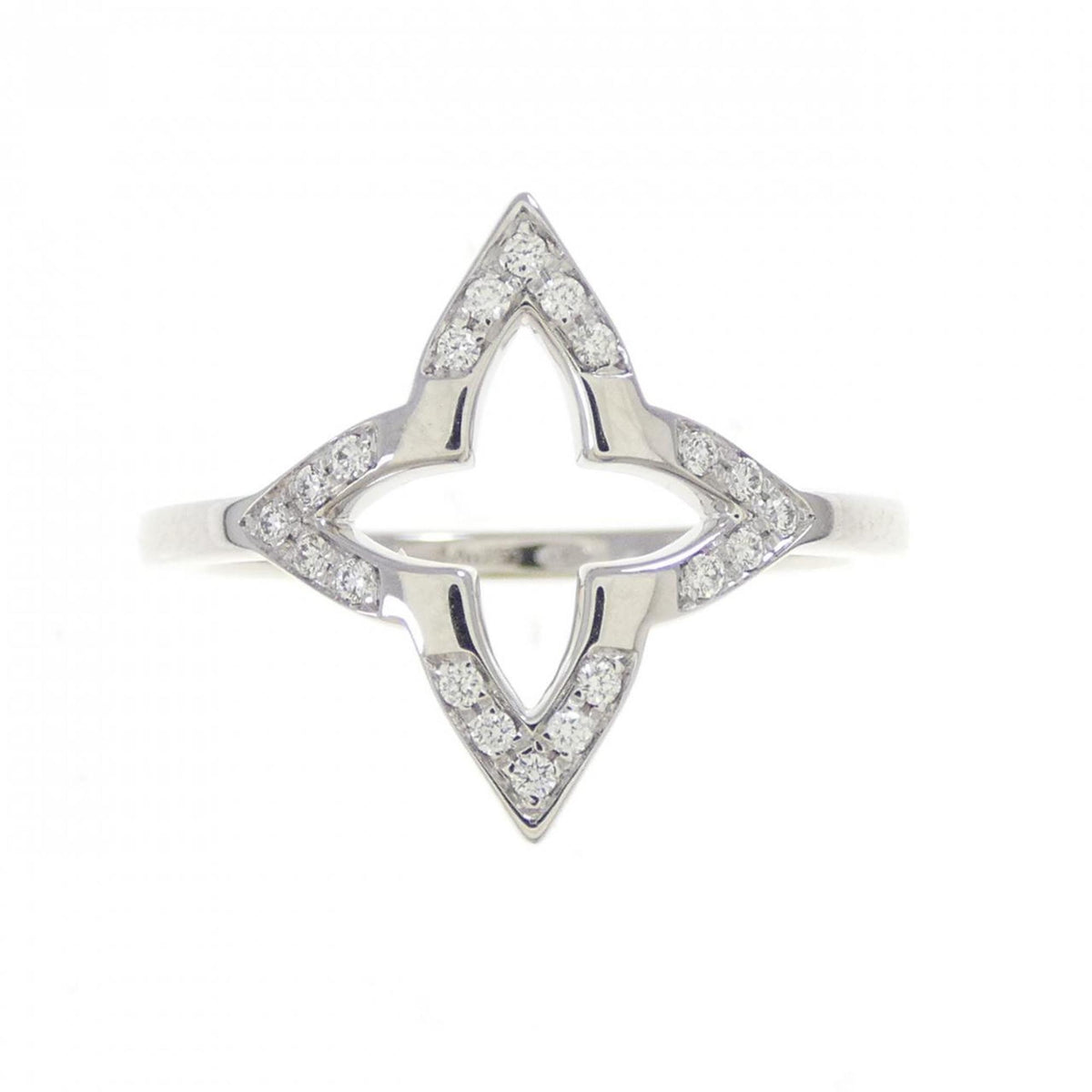 Louis Vuitton White Gold (18K) Band Ring (Pre-Owned)
