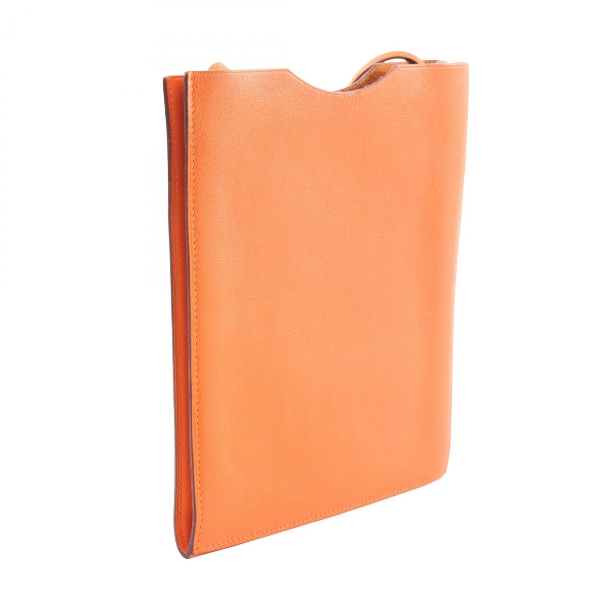 Hermes Onimaitou Orange Swift Leather Handbag Shoulder Bag (Pre-Owned)