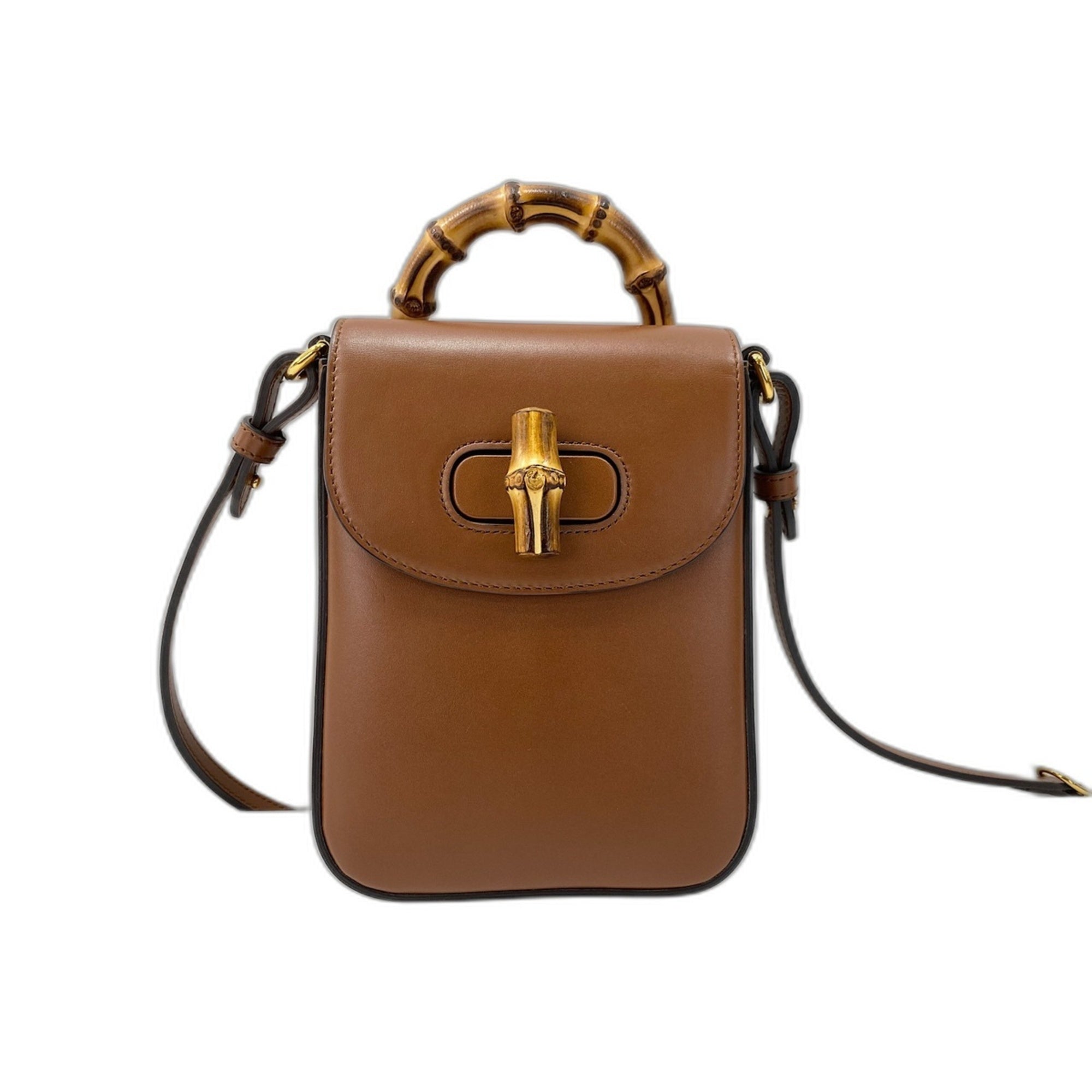 Gucci Bamboo Brown Shoulder Bag (Pre-Owned)