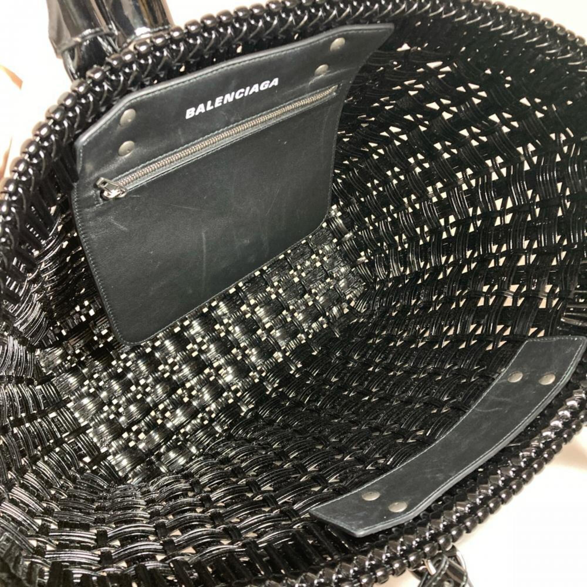 Balenciaga Black Basket Tote Bag (Pre-Owned)