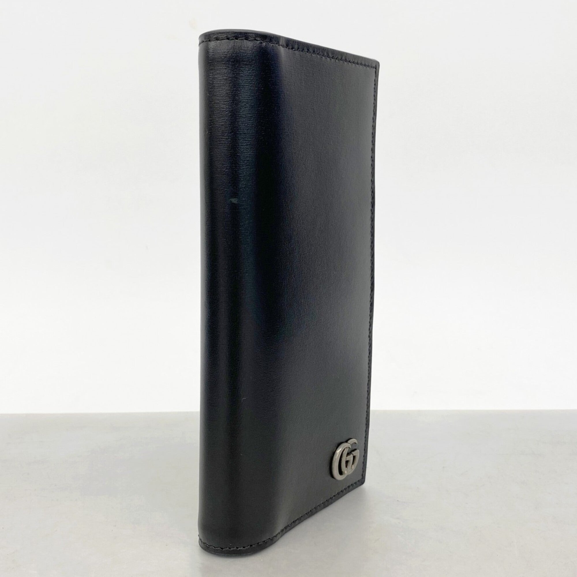 Gucci Black Leather Long Wallet (Bi-Fold) (Pre-Owned)