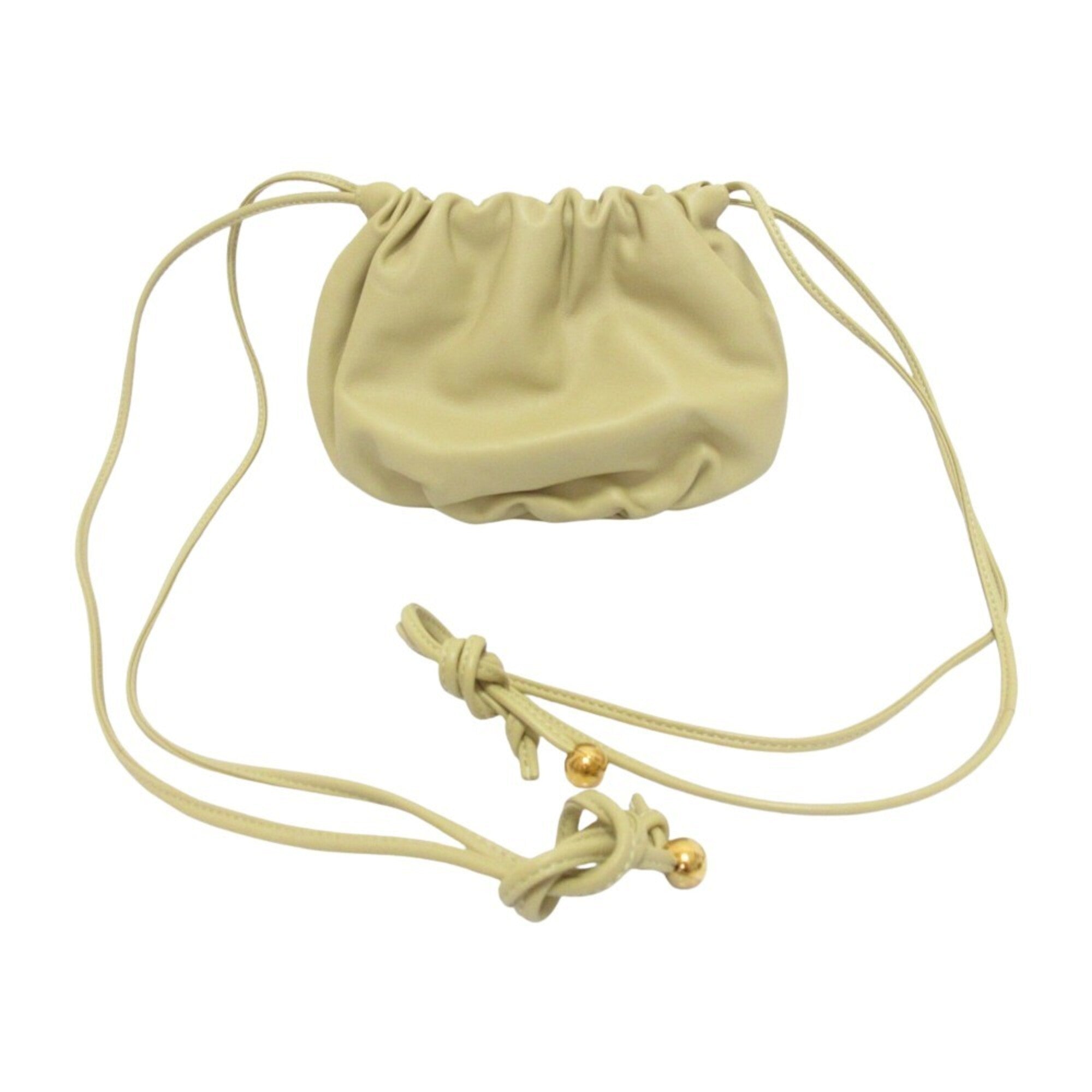 Bottega Veneta Beige Leather Shoulder Bag (Pre-Owned)