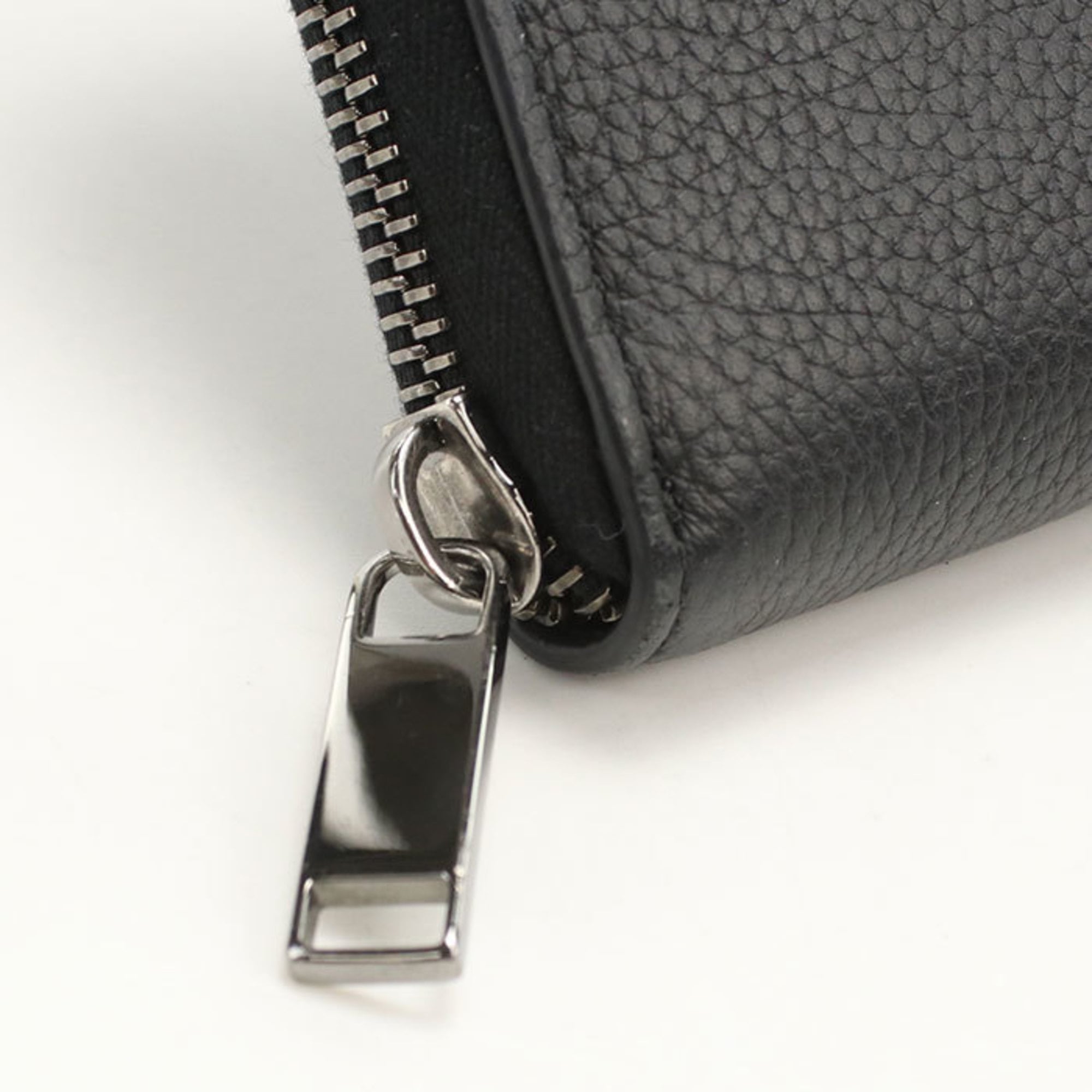 Christian Dior Black Leather Long Wallet (Bi-Fold) (Pre-Owned)