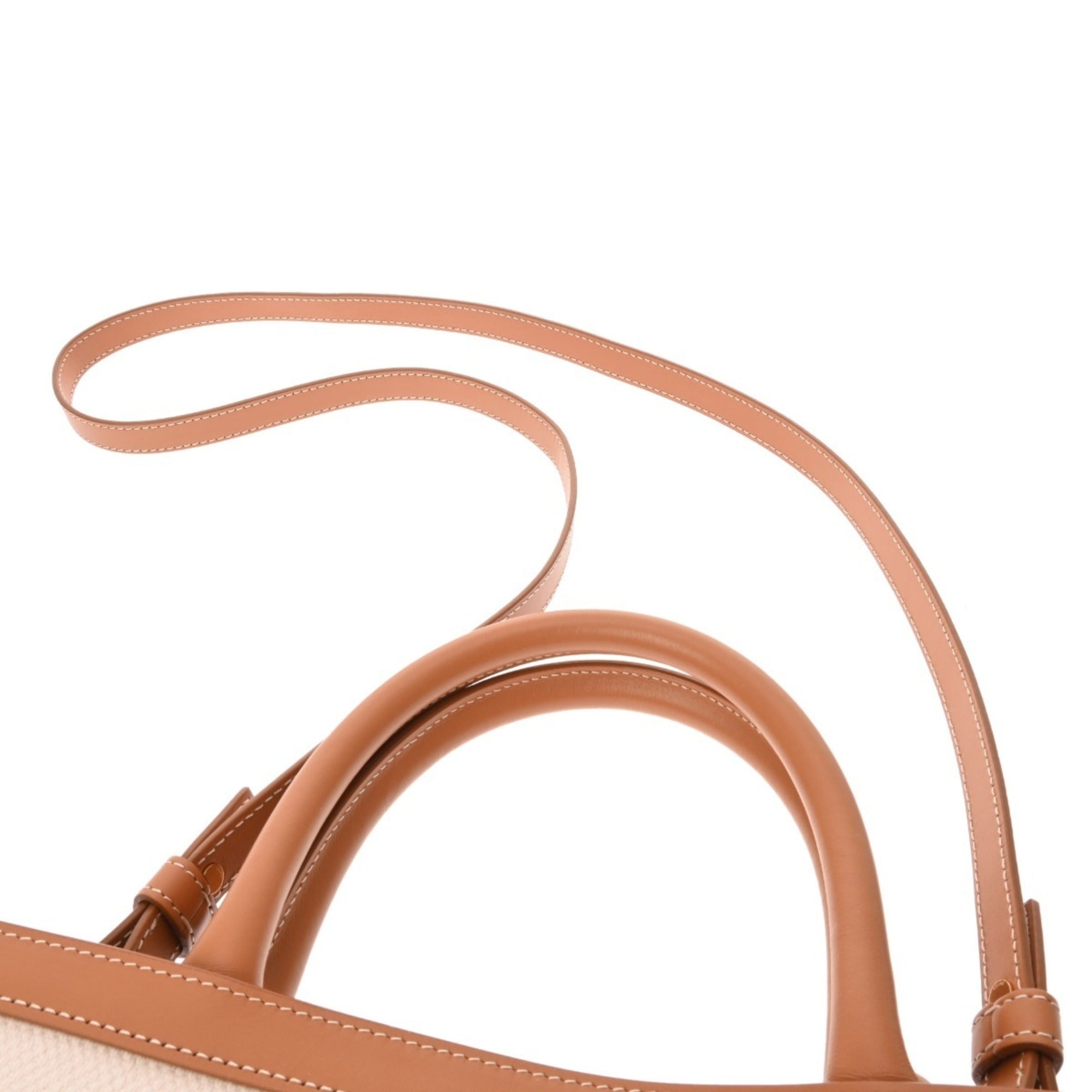 Celine Beige Canvas Leather Handbag (Pre-Owned)