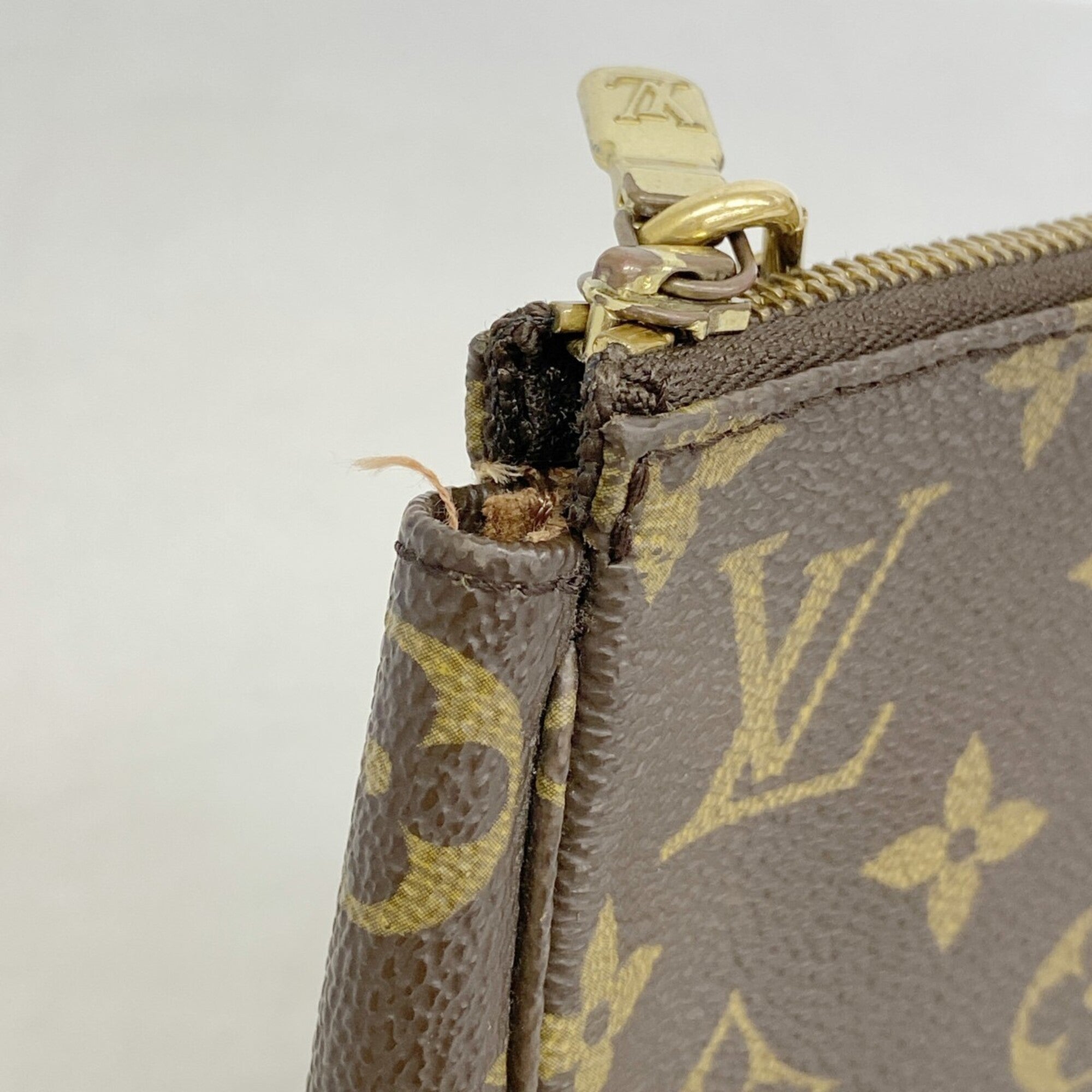 Louis Vuitton Brown Pouch (Pre-Owned)