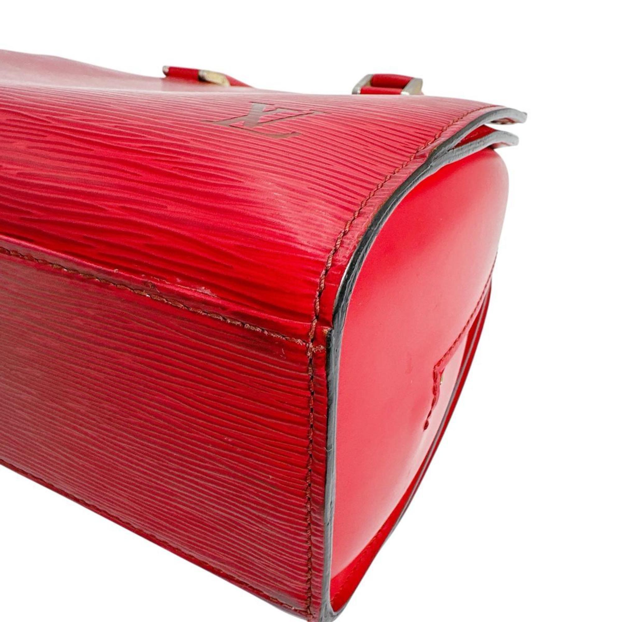 Louis Vuitton Red Color Epi Leather Handbag (Pre-Owned)