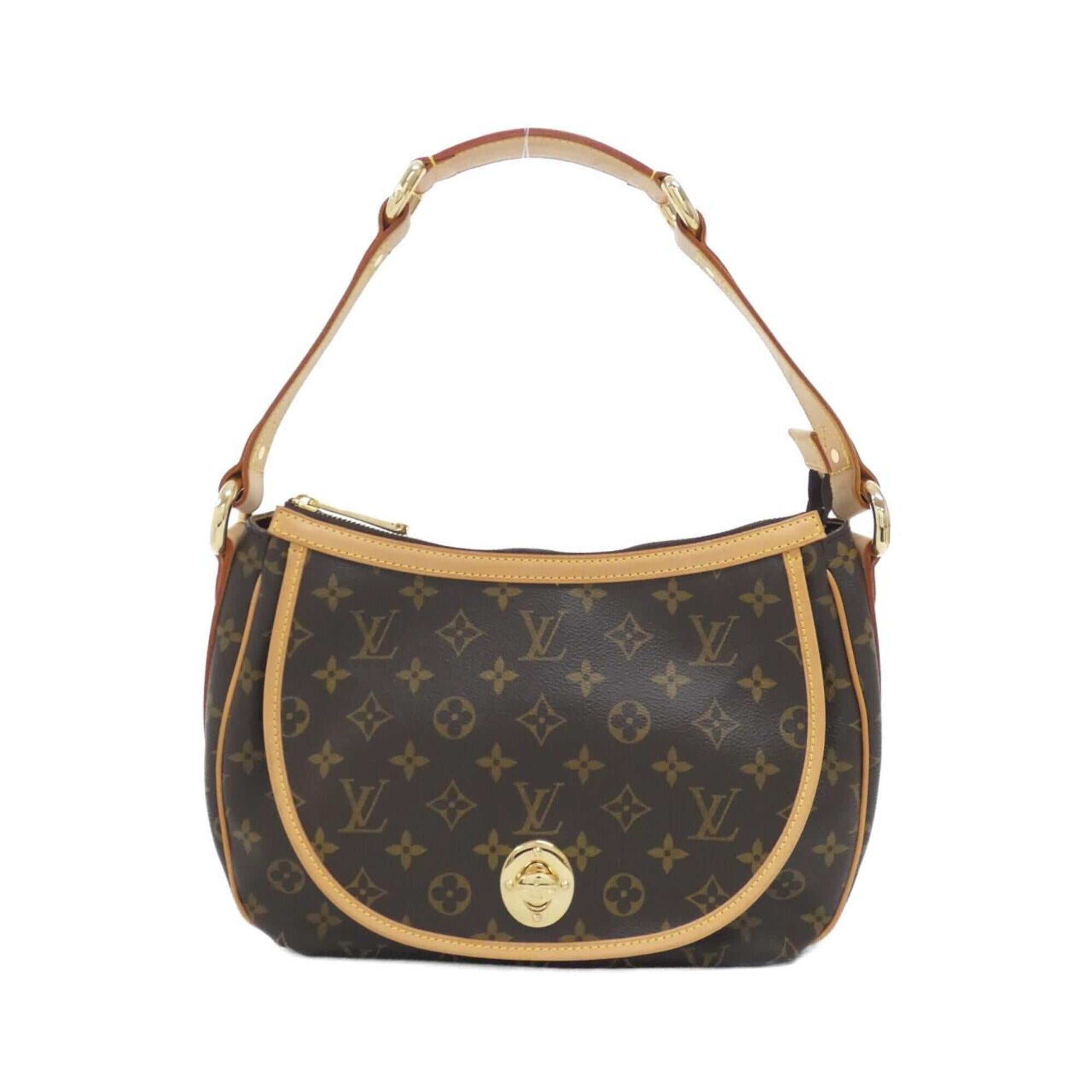 Louis Vuitton Marron Coated Canvas Shoulder Bag (Pre-Owned)
