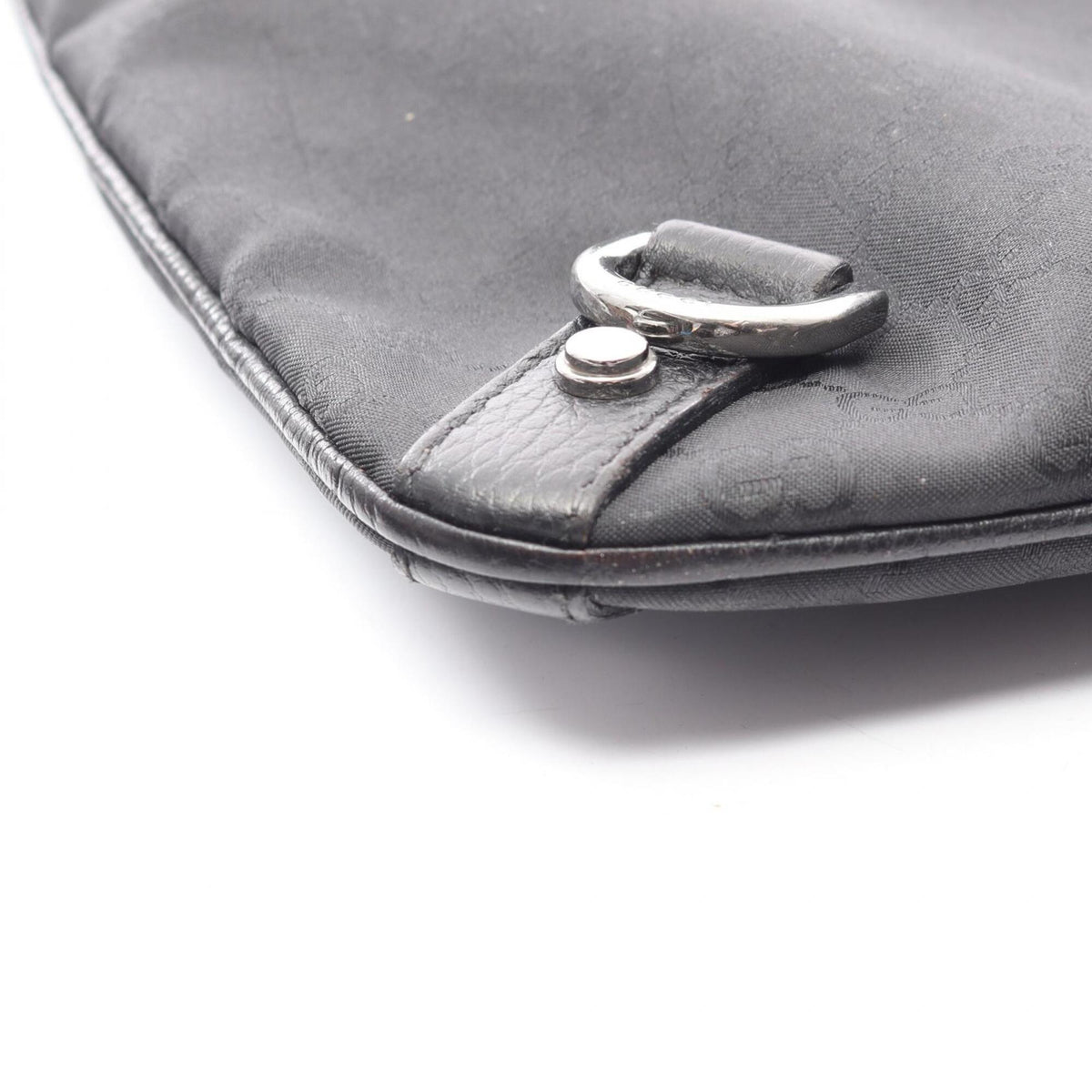 Gucci Black Nylon Leather Shoulder Bag (Pre-Owned)