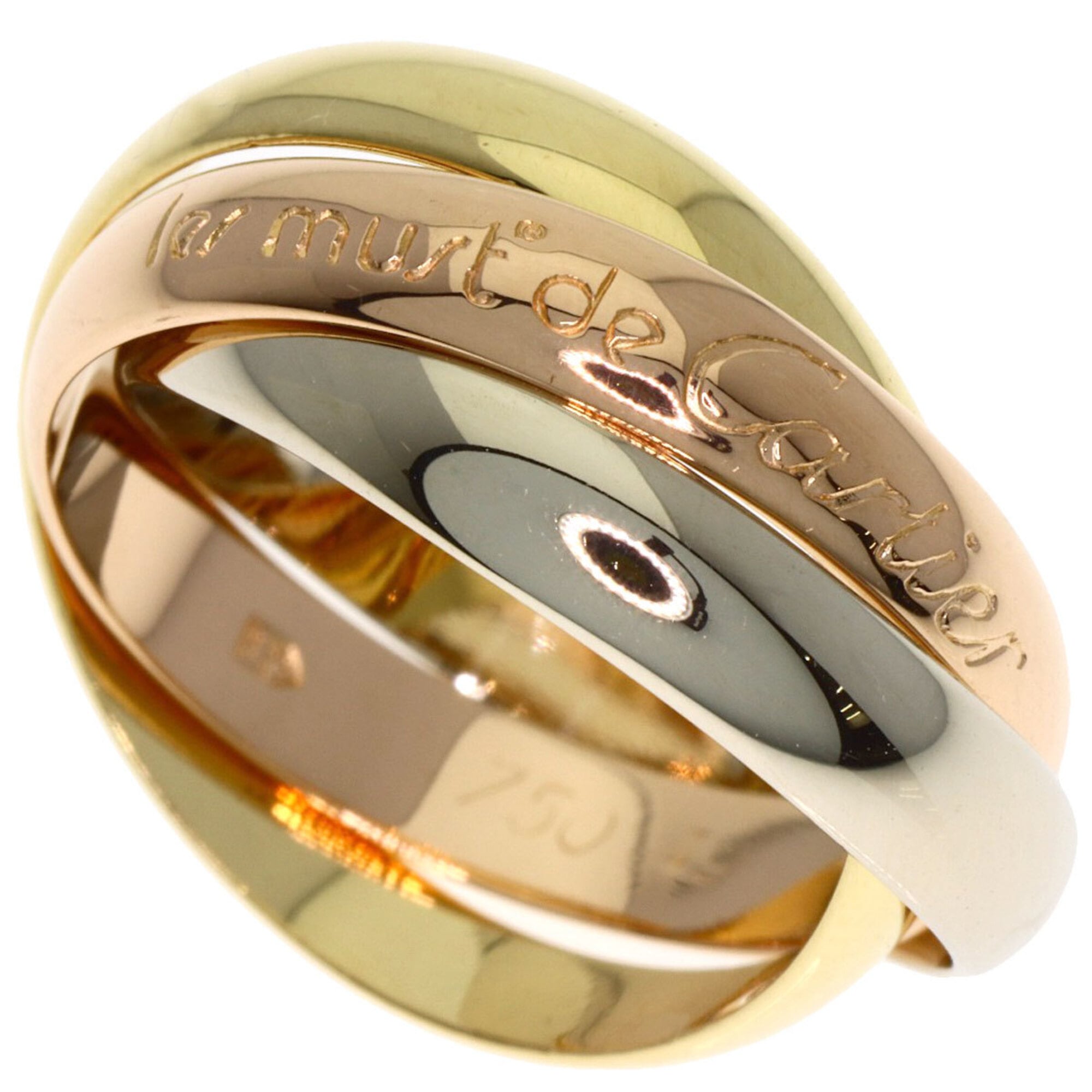 Cartier Trinity Yellow Gold (18K) Pink Gold (18K) White Gold (18K) Band Ring (Pre-Owned)