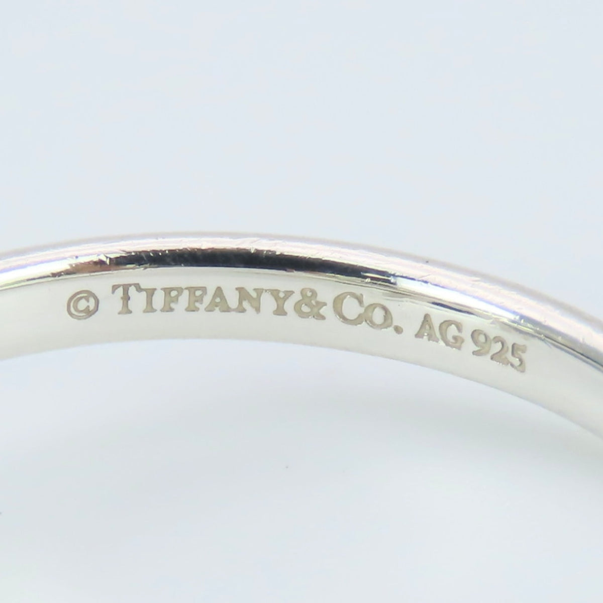 Tiffany Silver Silver 925 Band Ring (Pre-Owned)