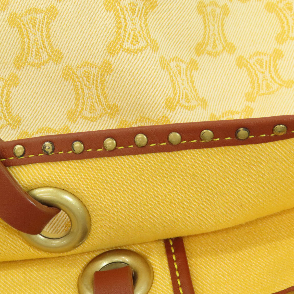 Celine Yellow Canvas Tote Bag (Pre-Owned)