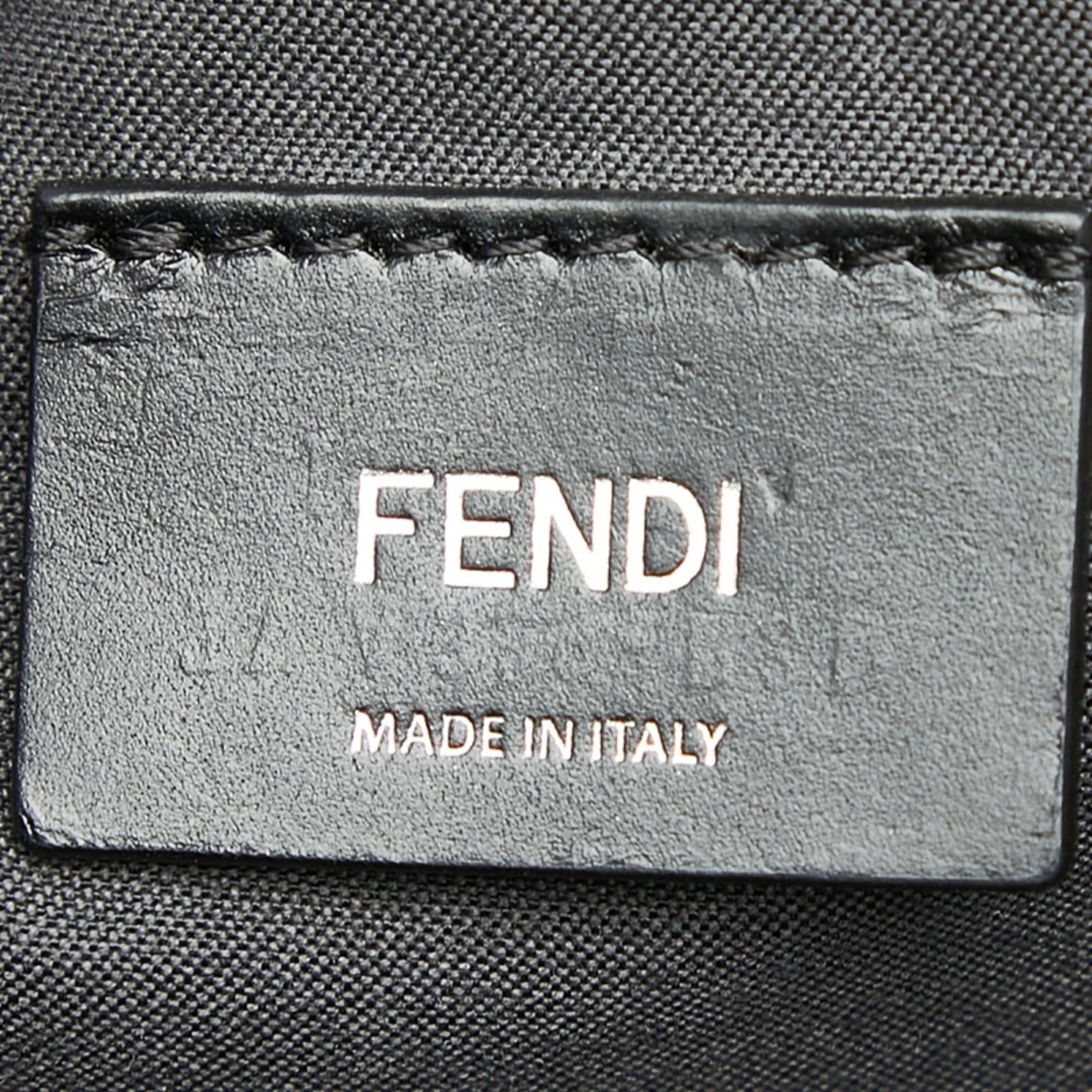 Fendi Light Blue Leather Briefcase (Pre-Owned)