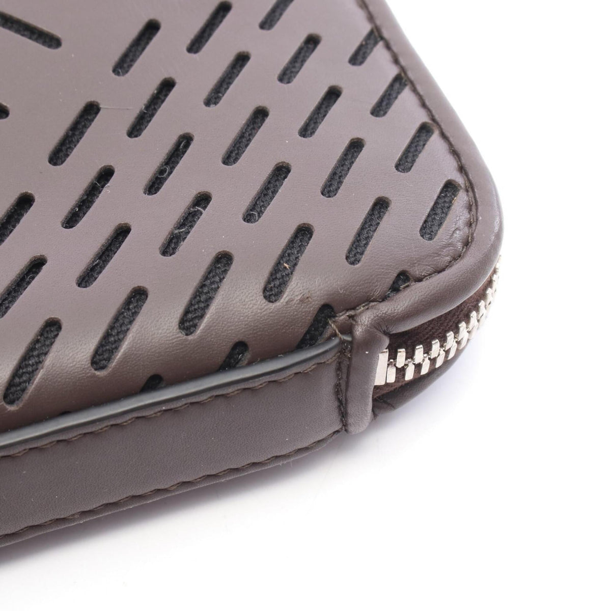 Bottega Veneta Brown Leather Clutch Bag Handbag (Pre-Owned)