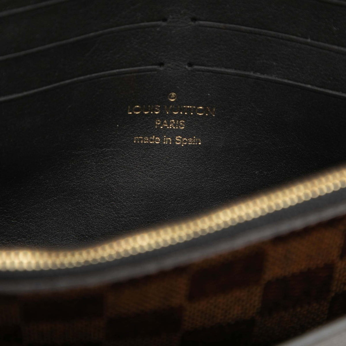 Louis Vuitton Damier Black Brown Pvc Leather Shoulder Bag (Pre-Owned)
