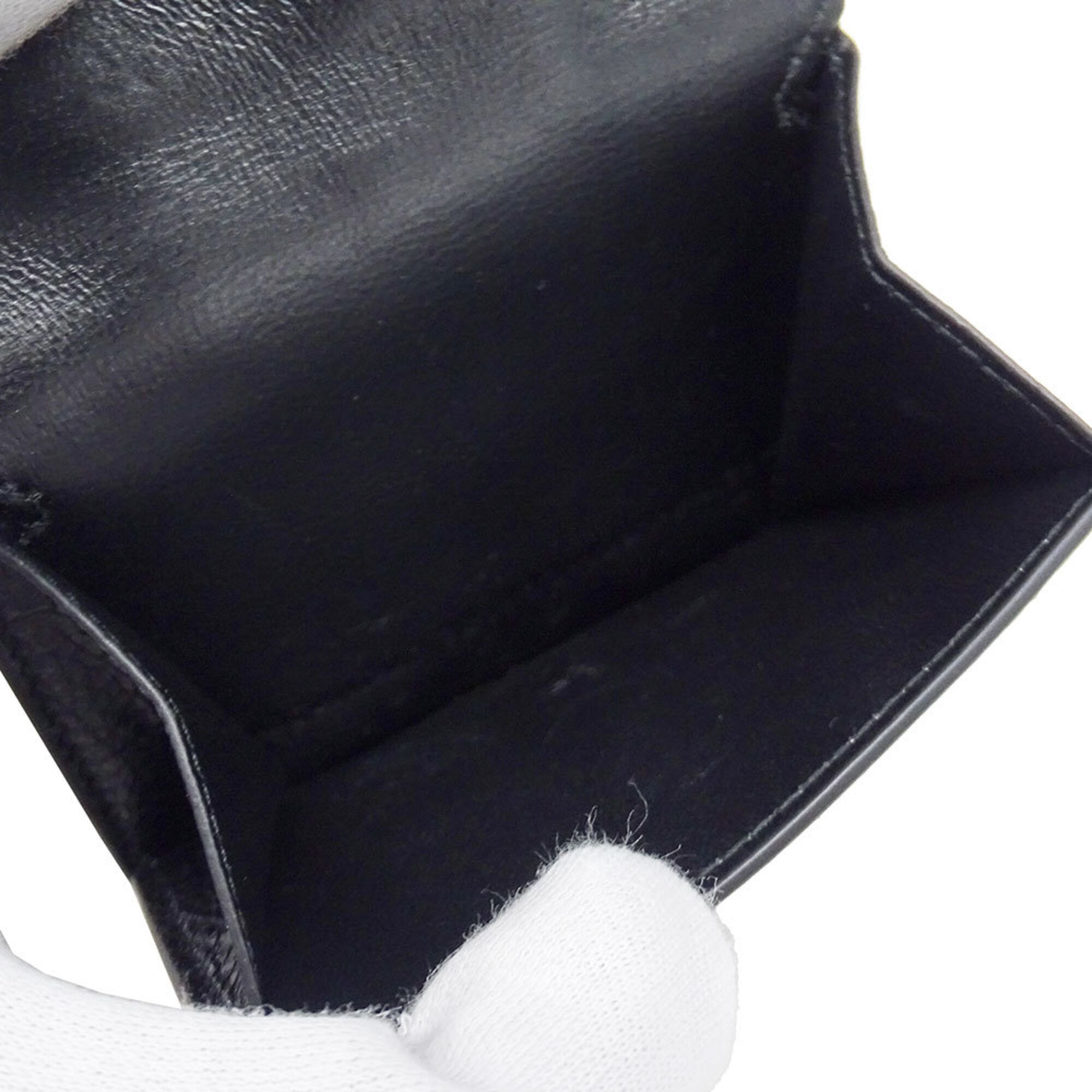 Balenciaga Black Leather Wallet (Tri-Fold) (Pre-Owned)