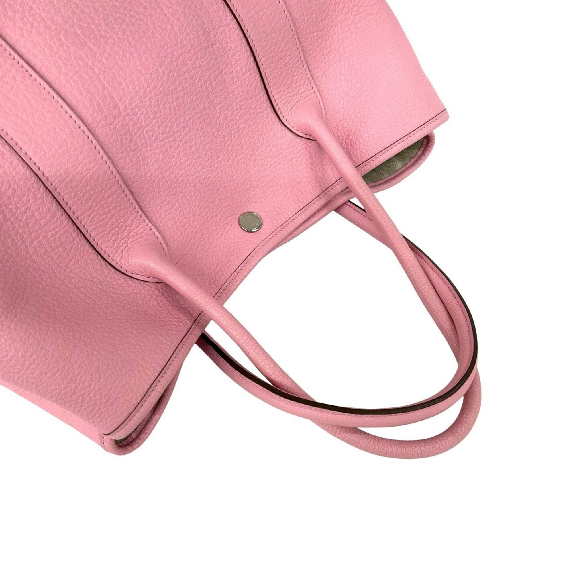 Hermes Pink Negonda Leather Handbag Tote Bag (Pre-Owned)