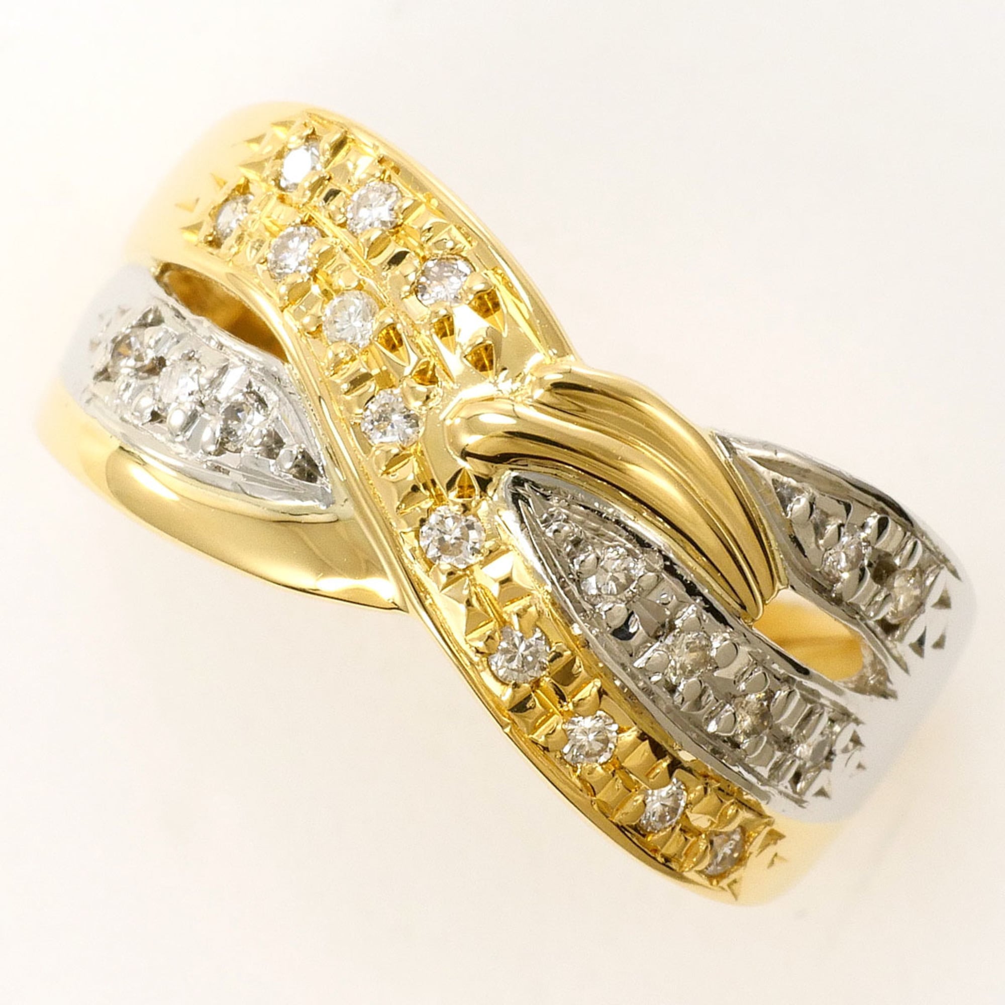 Unbranded Platinum Yellow Gold Yellow Gold (18K) Platinum 900 Band Ring (Pre-Owned)
