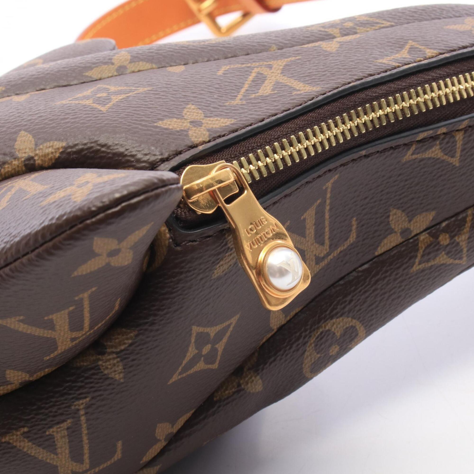 Louis Vuitton Brown Monogram Leather Handbag Shoulder Bag (Pre-Owned)
