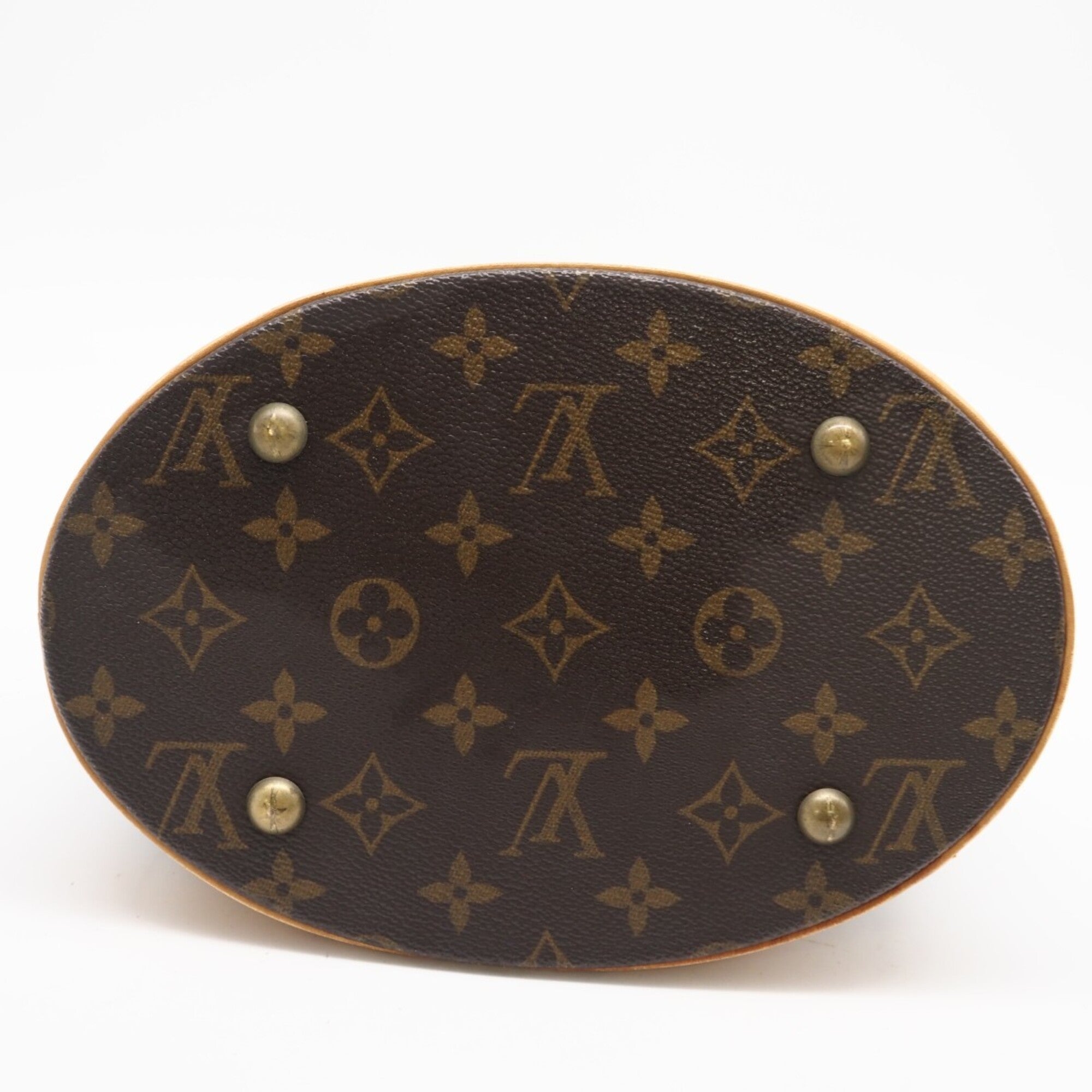 Louis Vuitton Monogram Brown Coated Canvas Leather Handbag (Pre-Owned)