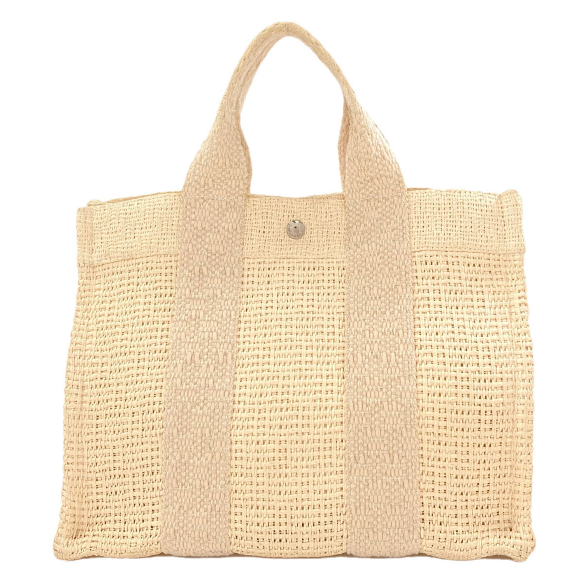 Hermes Beige Straw Tote Bag (Pre-Owned)