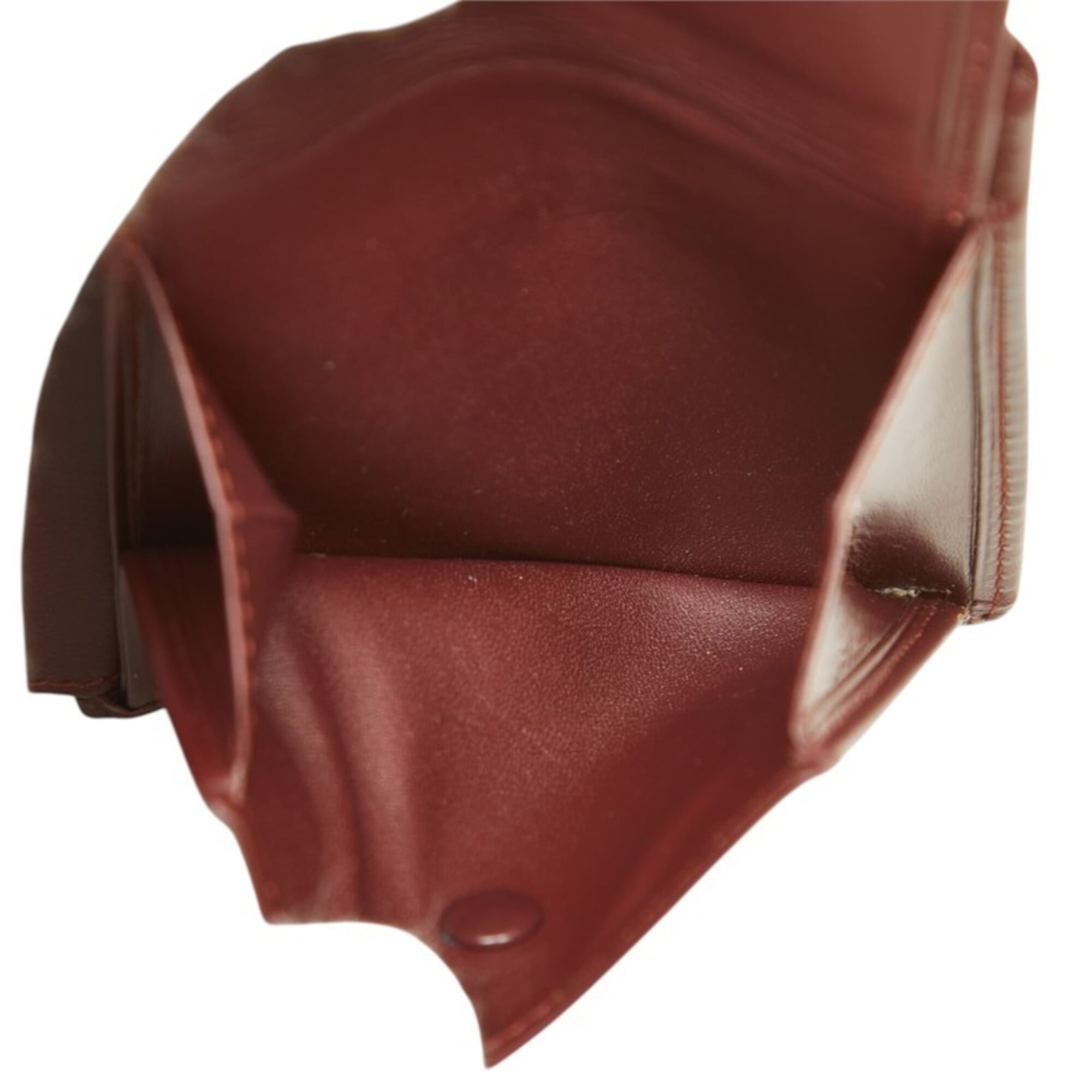Cartier Bordeaux Wine Red Leather Wallet (Bi-Fold) (Pre-Owned)