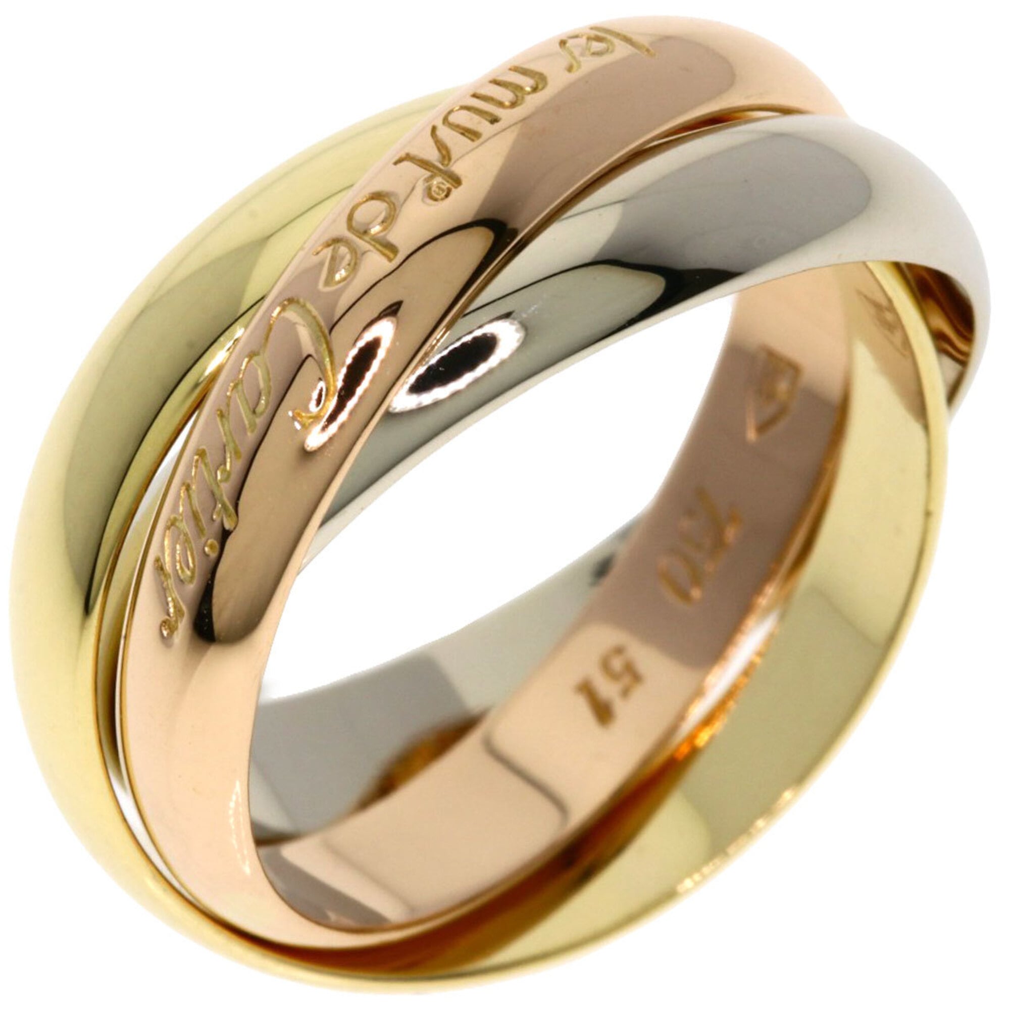 Cartier Yellow Gold (18K) Pink Gold (18K) White Gold (18K) Band Ring (Pre-Owned)