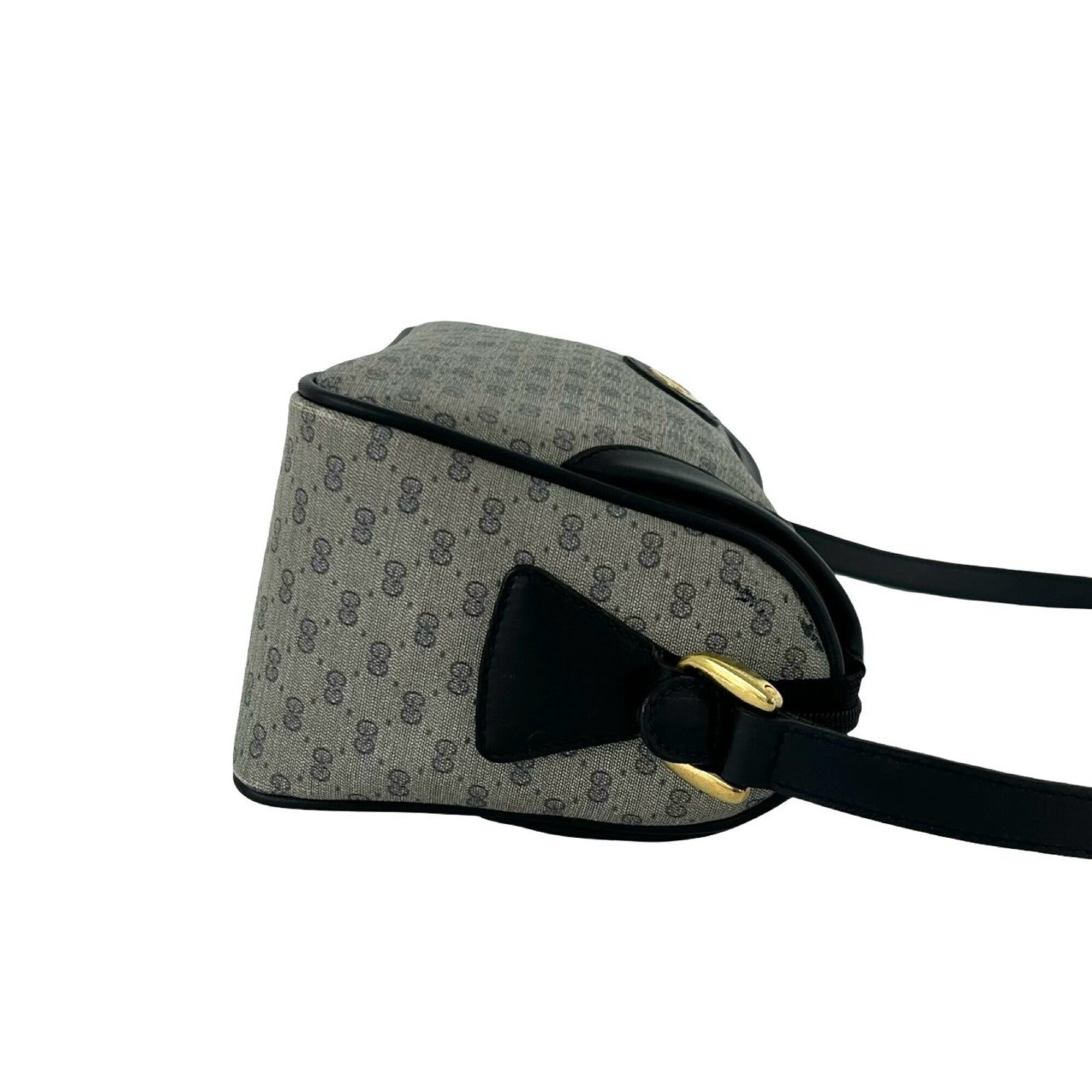 Gucci Navy Leather Pvc Pochette Shoulder Bag (Pre-Owned)