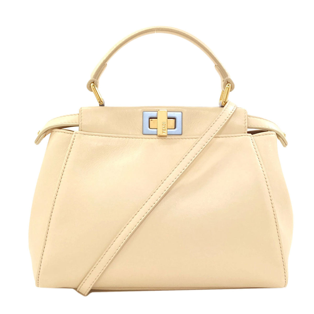 Fendi White Leather Handbag (Pre-Owned)