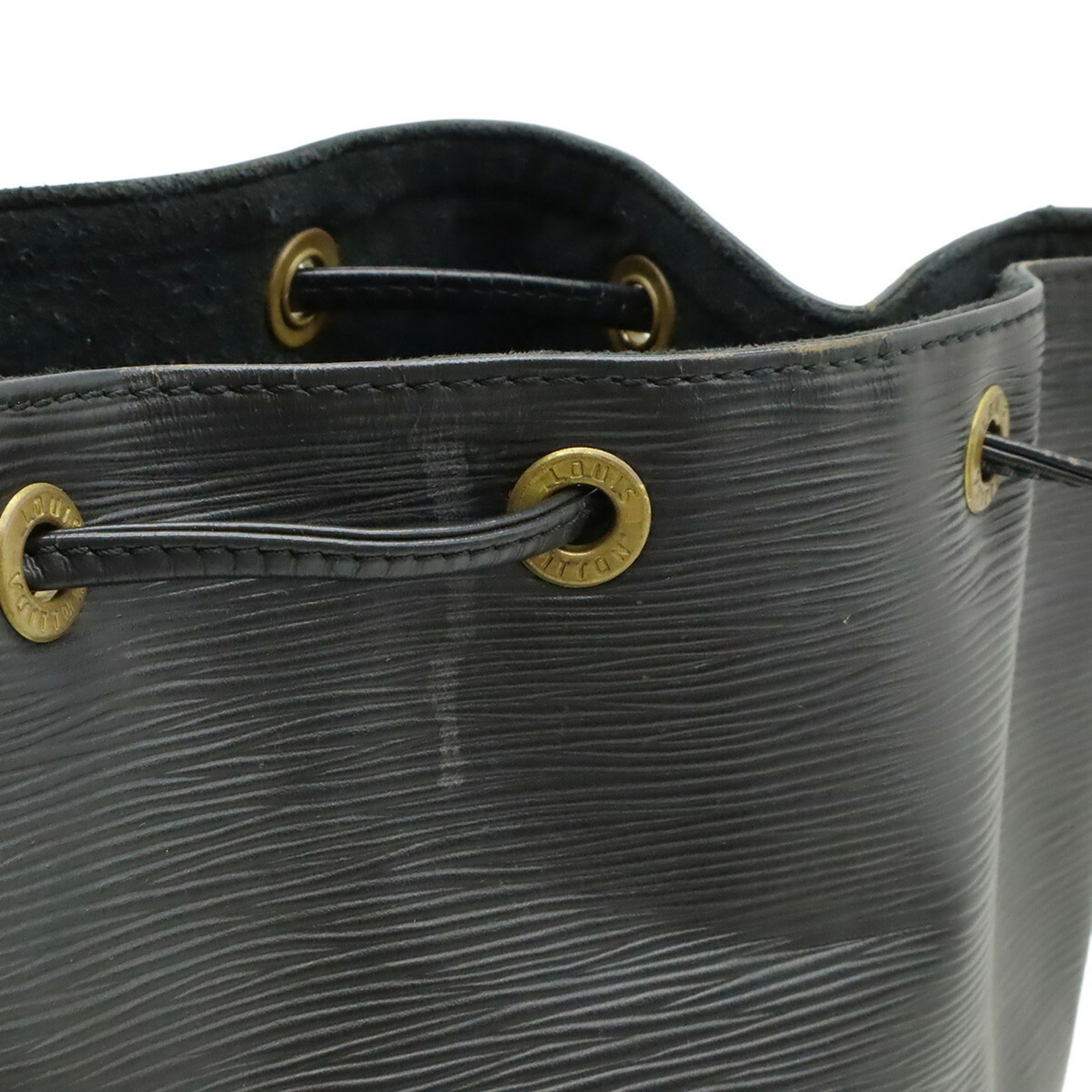 Louis Vuitton Black Noir Epi Leather Shoulder Bag (Pre-Owned)