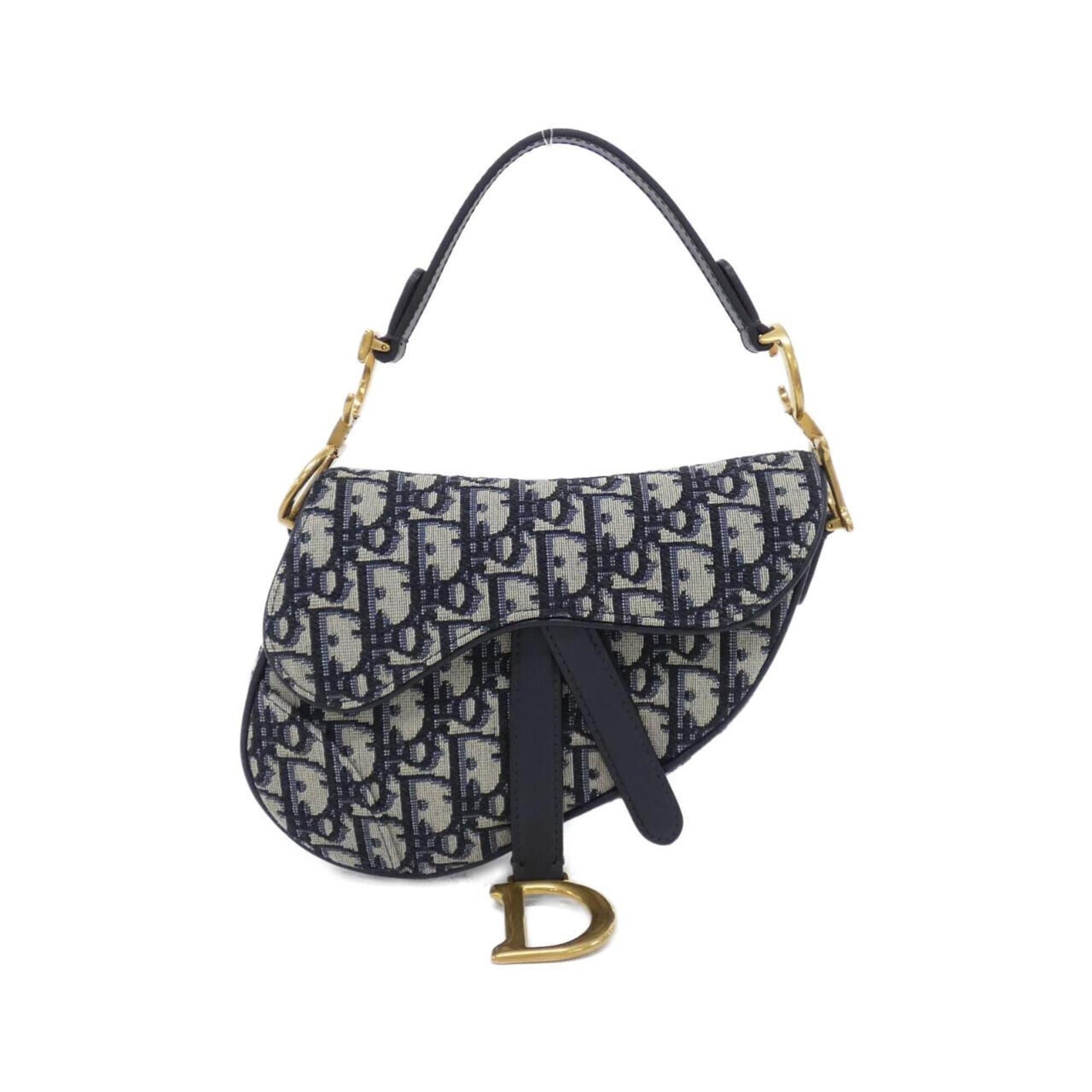 Christian Dior Blue Canvas Handbag (Pre-Owned)