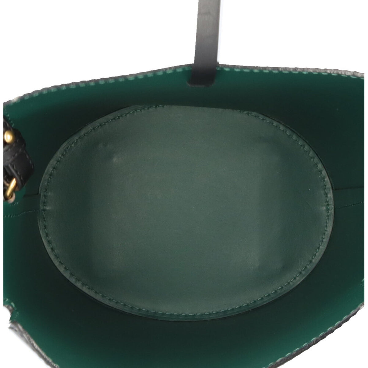 Burberry Black Green Leather Shoulder Bag (Pre-Owned)