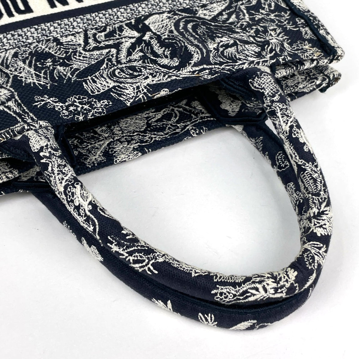 Christian Dior Navy Canvas Tote Bag (Pre-Owned)