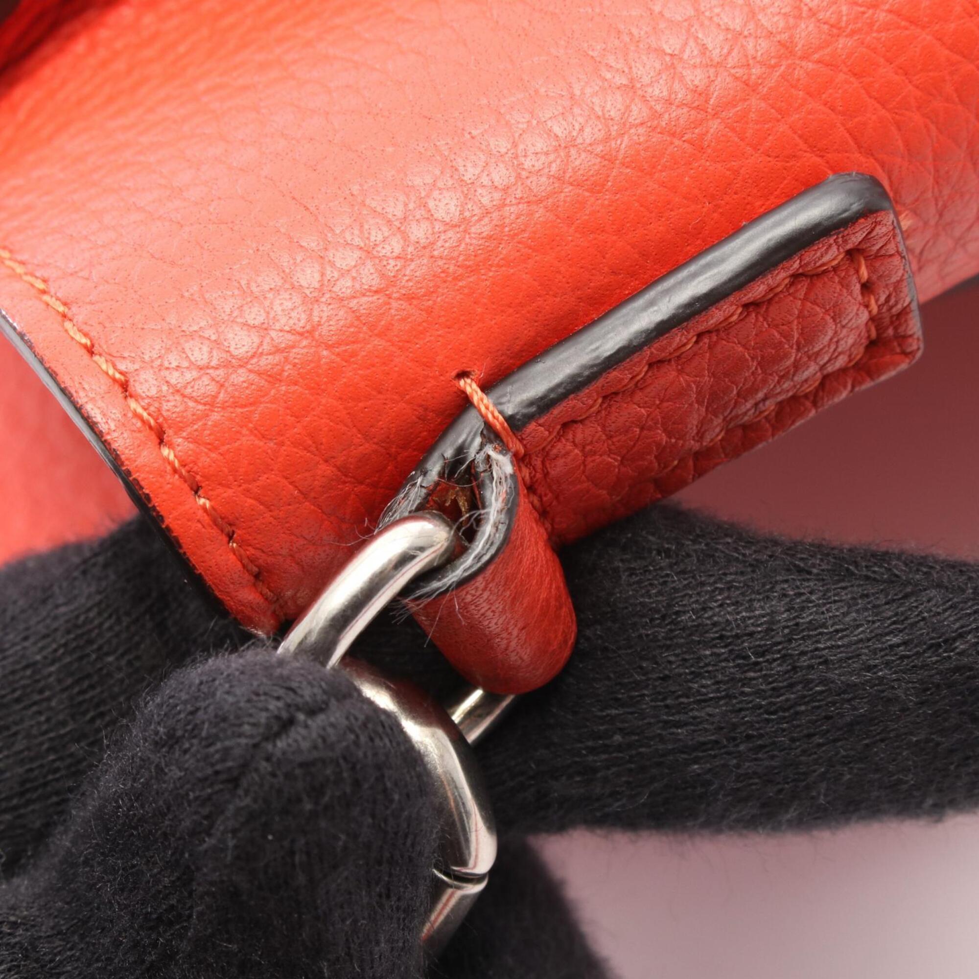 Celine Red Color Leather Handbag (Pre-Owned)