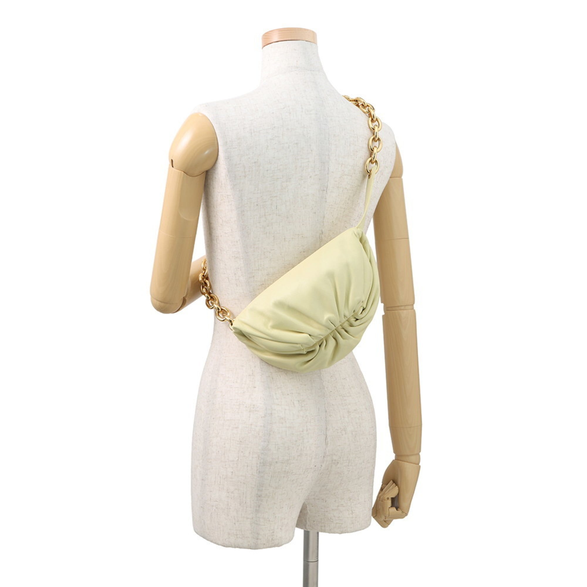 Bottega Veneta Yellow Leather Handbag Sling Bag (Pre-Owned)