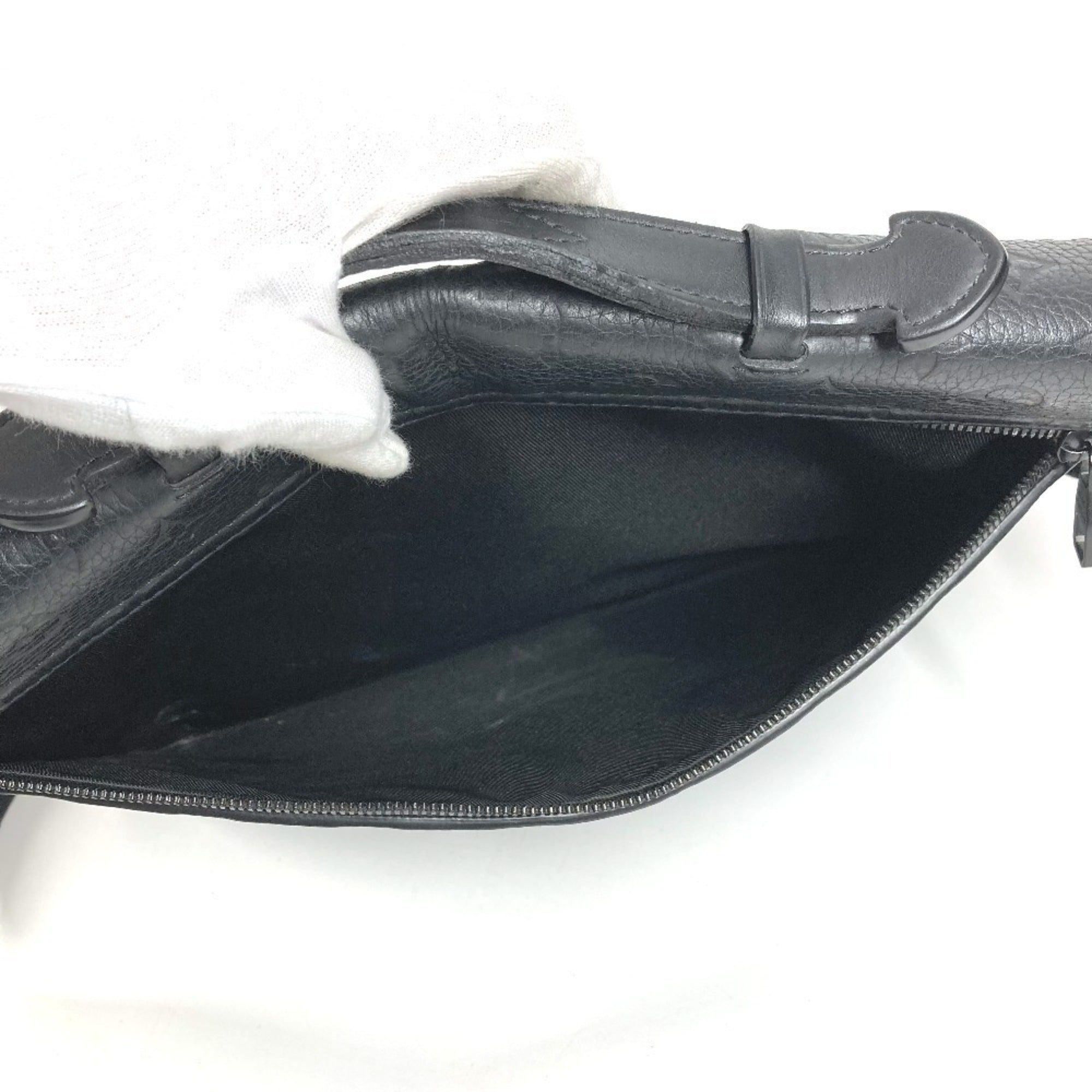Louis Vuitton Taurillon Black Leather Briefcase Handbag Shoulder Bag Tote Bag (Pre-Owned)