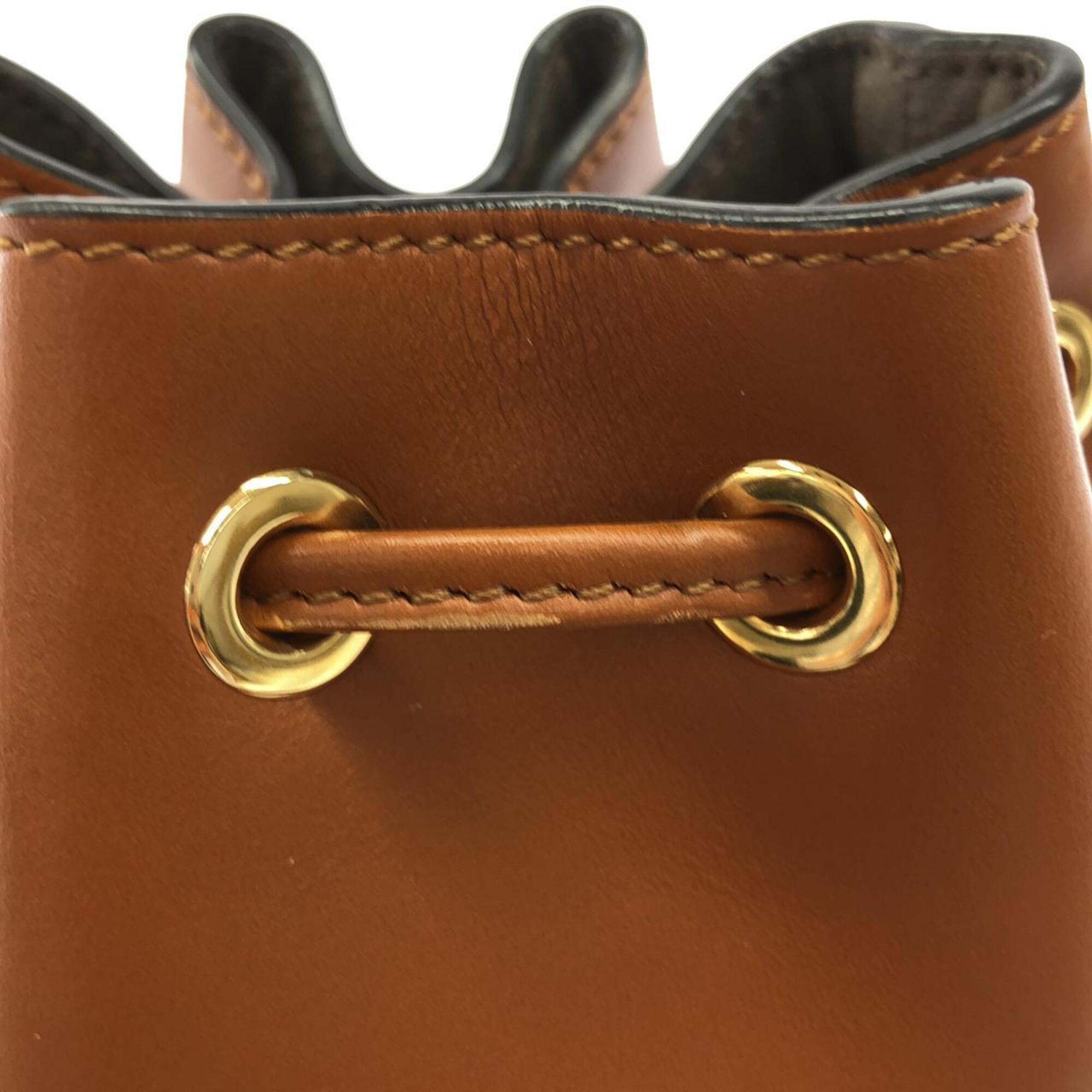 Fendi Brown Leather Handbag (Pre-Owned)