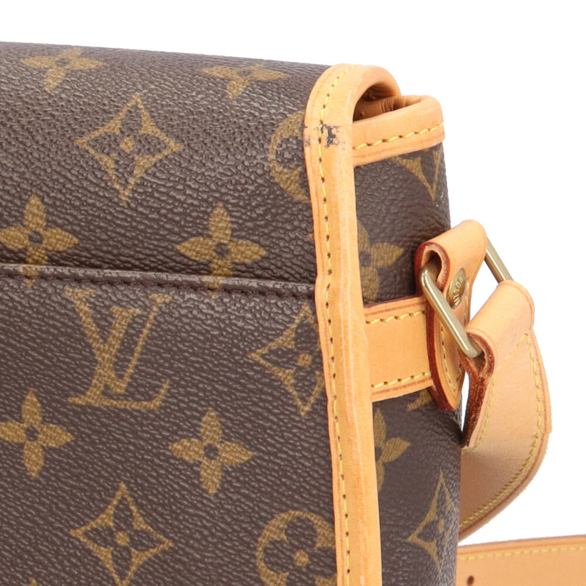 Louis Vuitton Brown Monogram Canvas Shoulder Bag (Pre-Owned)