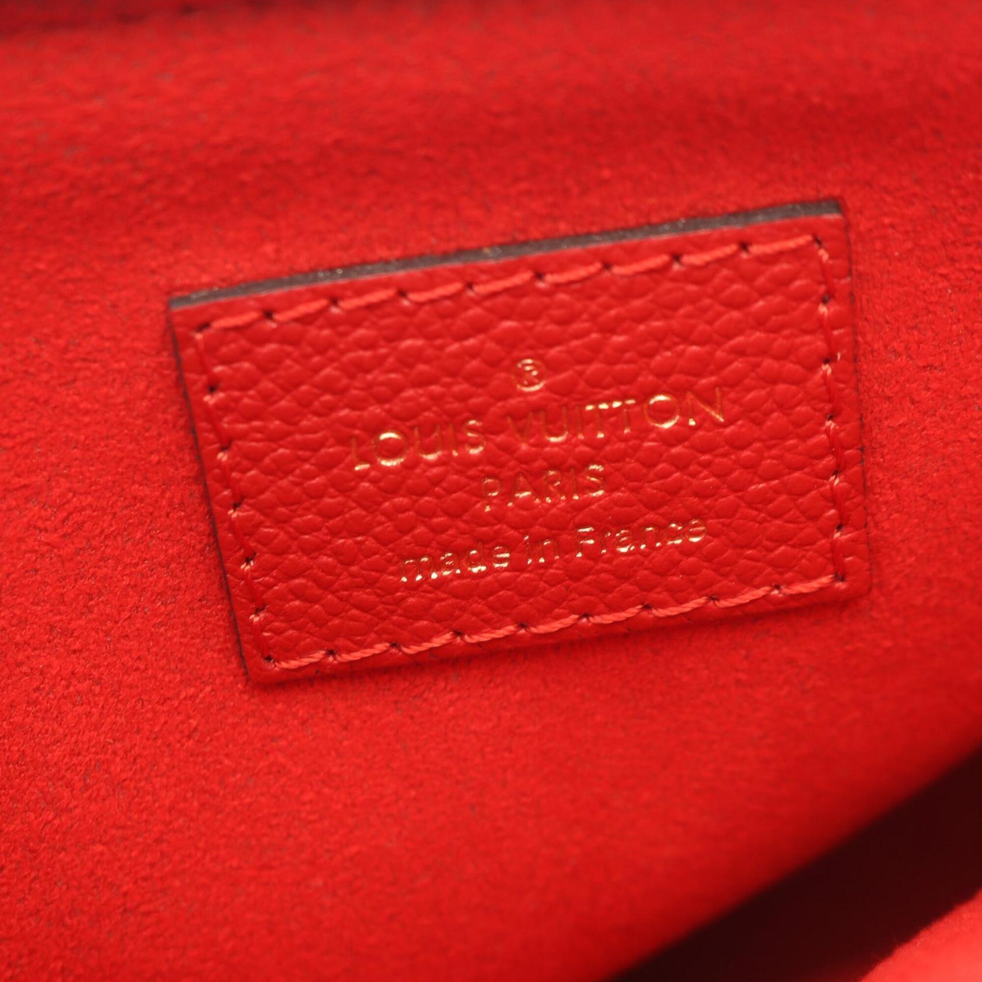 Louis Vuitton Cerise Red Color Monogram Empreinte Handbag Shoulder Bag (Pre-Owned)