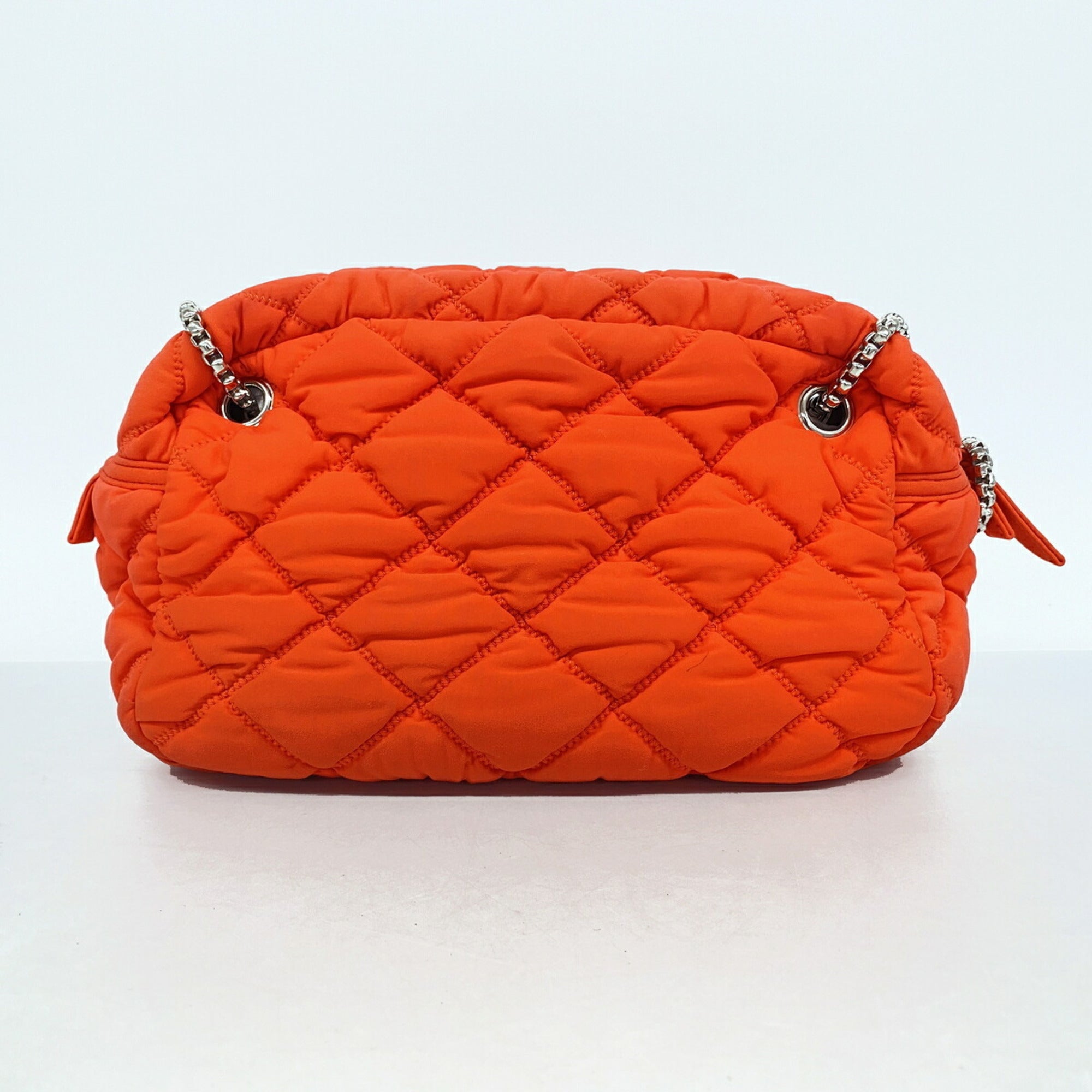 Chanel Red Color Nylon Shoulder Bag (Pre-Owned)