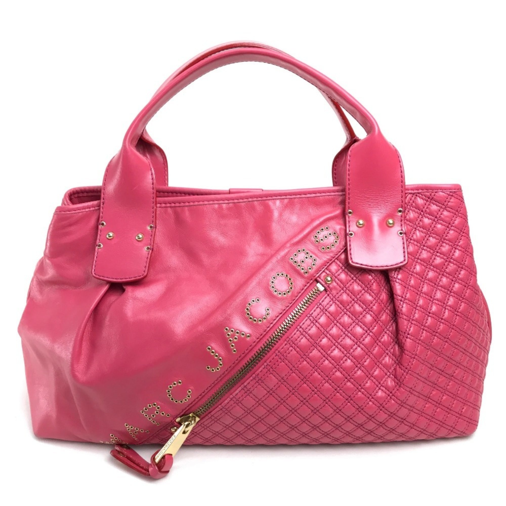 Marc Jacobs Pink Leather Handbag Tote Bag (Pre-Owned)