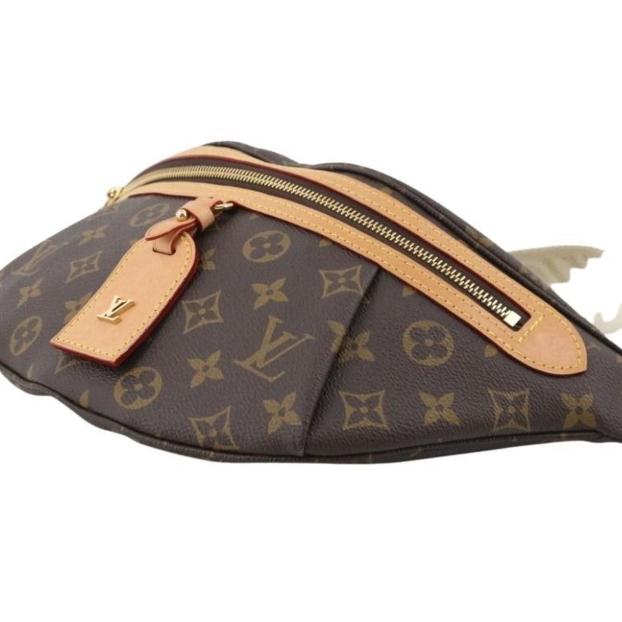 Louis Vuitton Brown Monogram Pouch Shoulder Bag Sling Bag (Pre-Owned)
